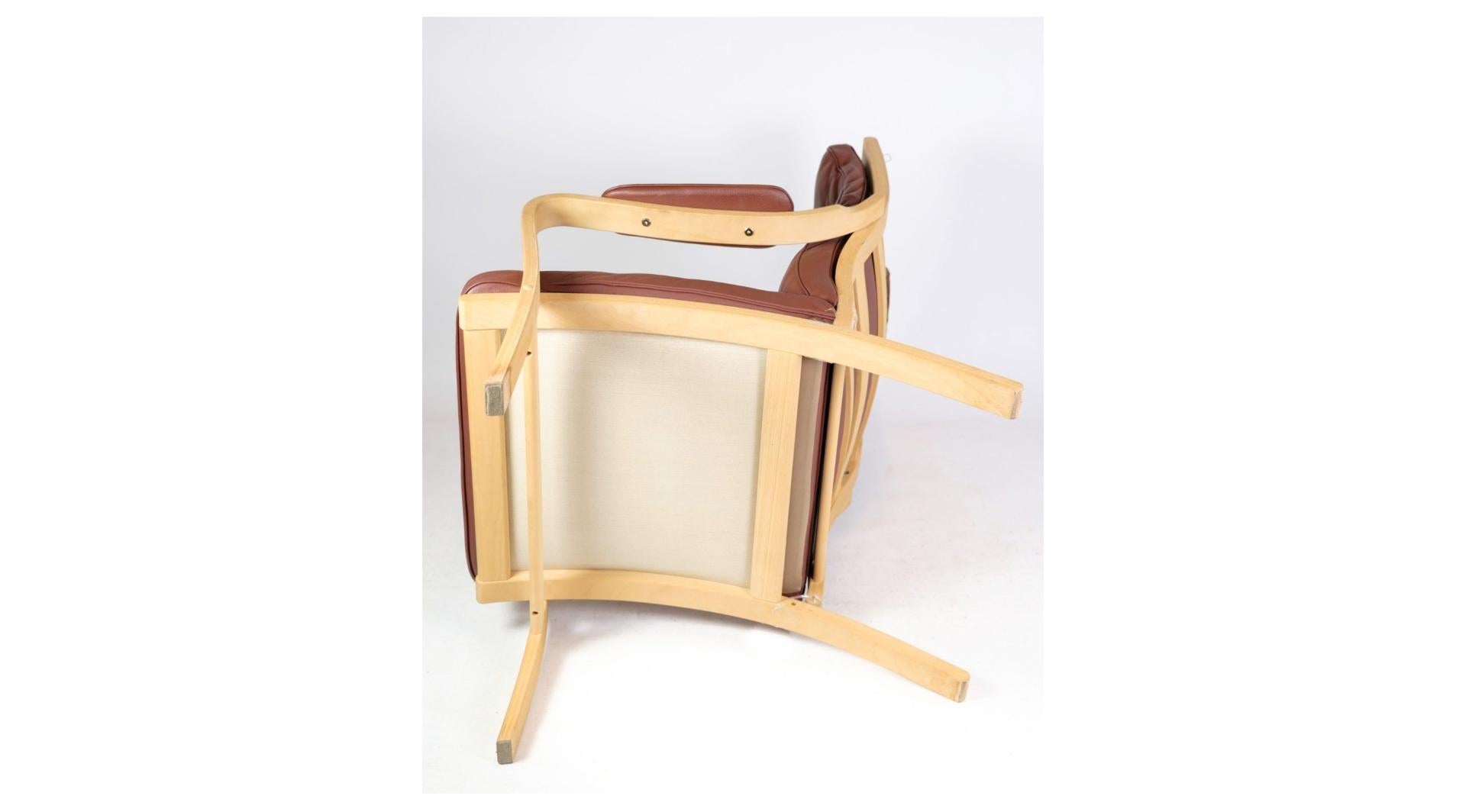 Armchair & Stool Model Mh 101 Made In Beech By Mogens Hansen From 1960s 1