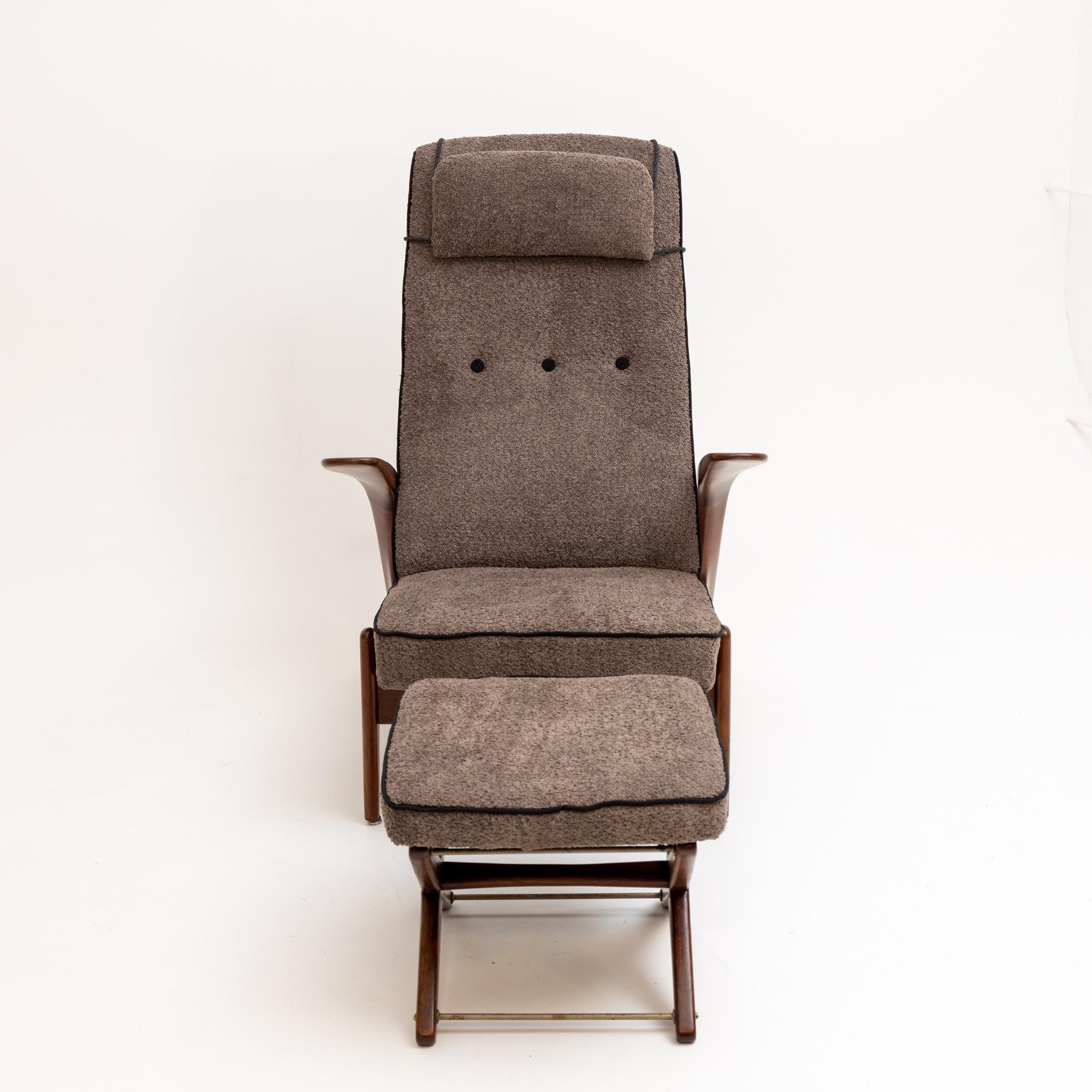 Armchair and Stool Rock'n Rest by Rolf Rastad & Adolf Relling In Good Condition In Greding, DE