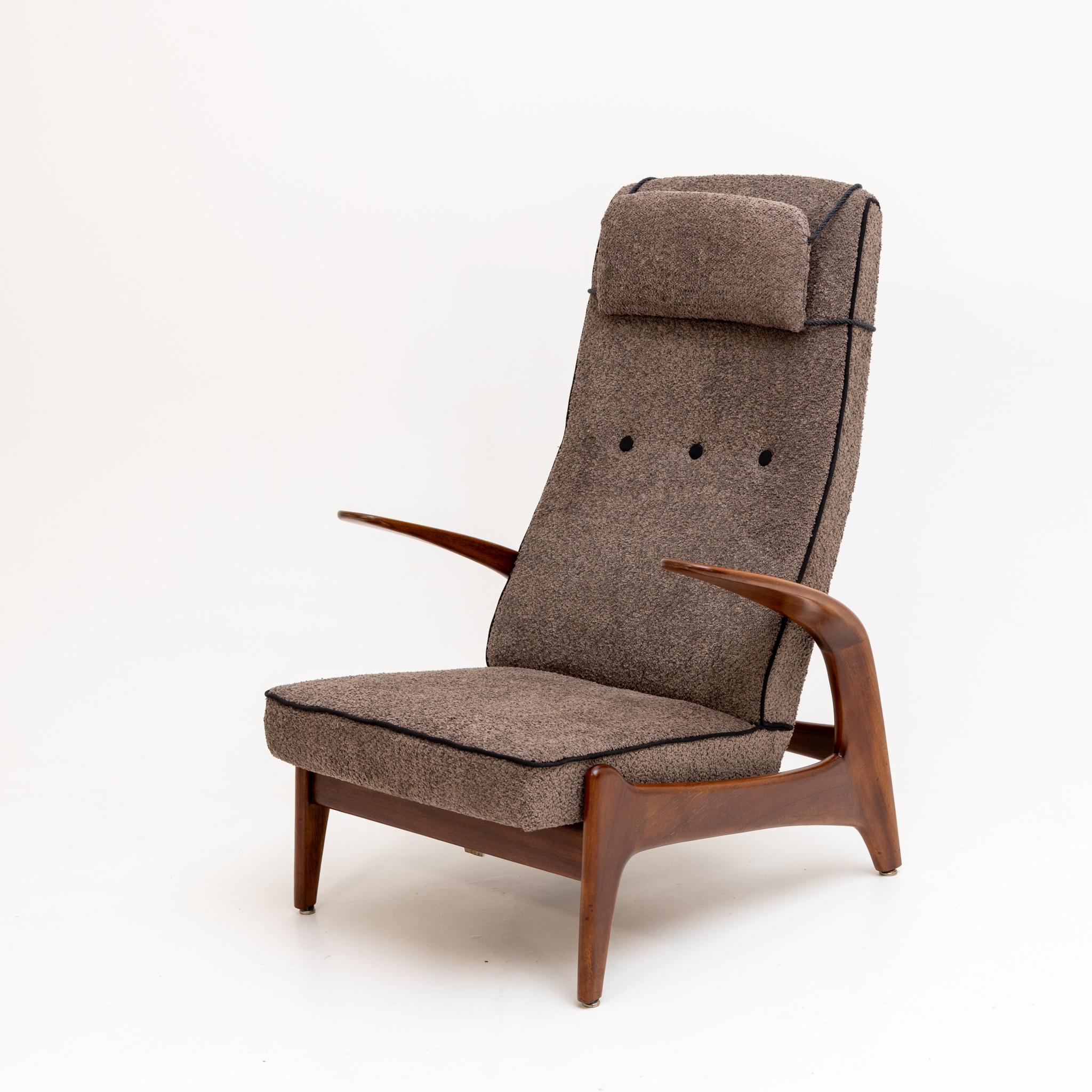 20th Century Armchair and Stool Rock'n Rest by Rolf Rastad & Adolf Relling