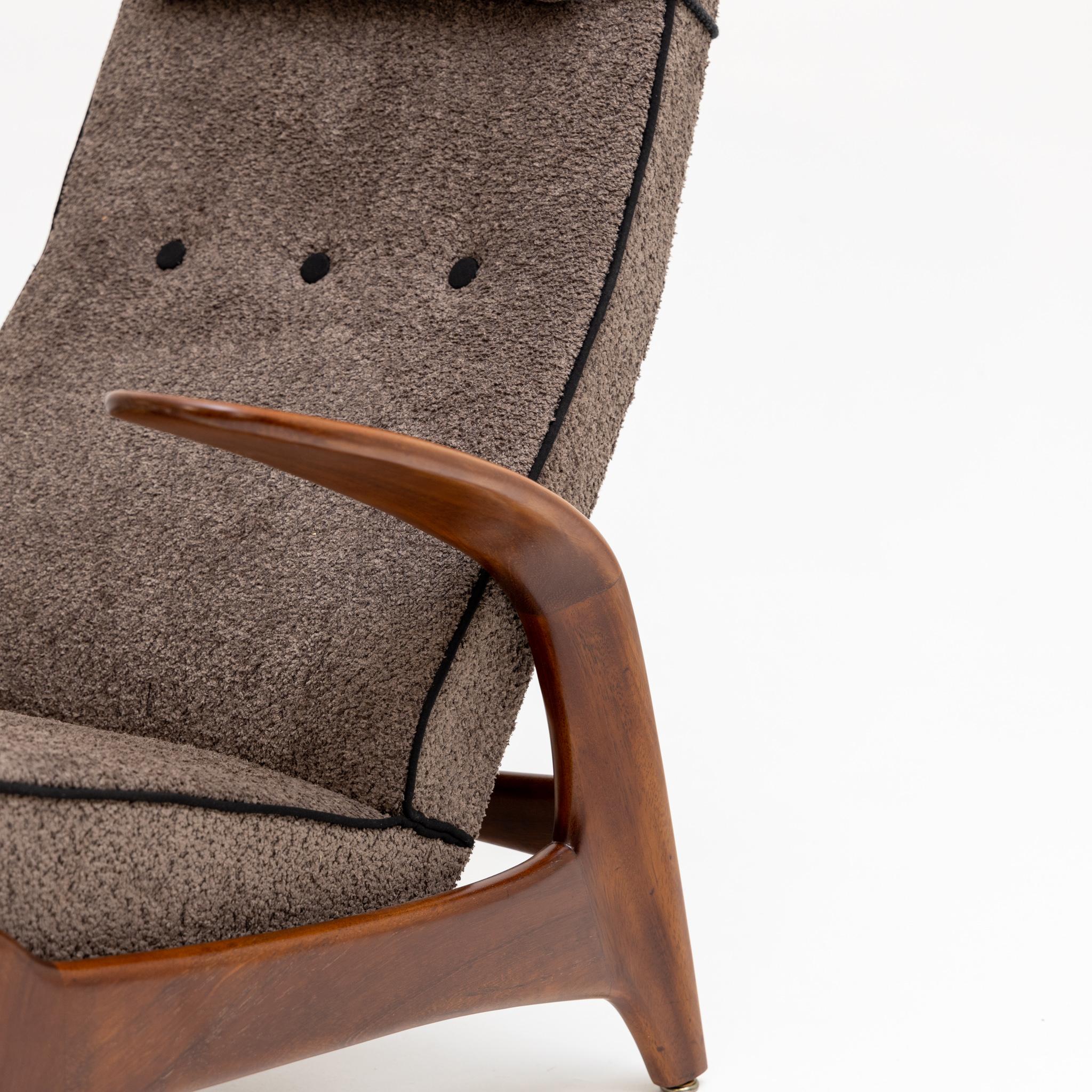 Armchair and Stool Rock'n Rest by Rolf Rastad & Adolf Relling 1