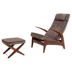 Armchair and Stool Rock'n Rest by Rolf Rastad & Adolf Relling