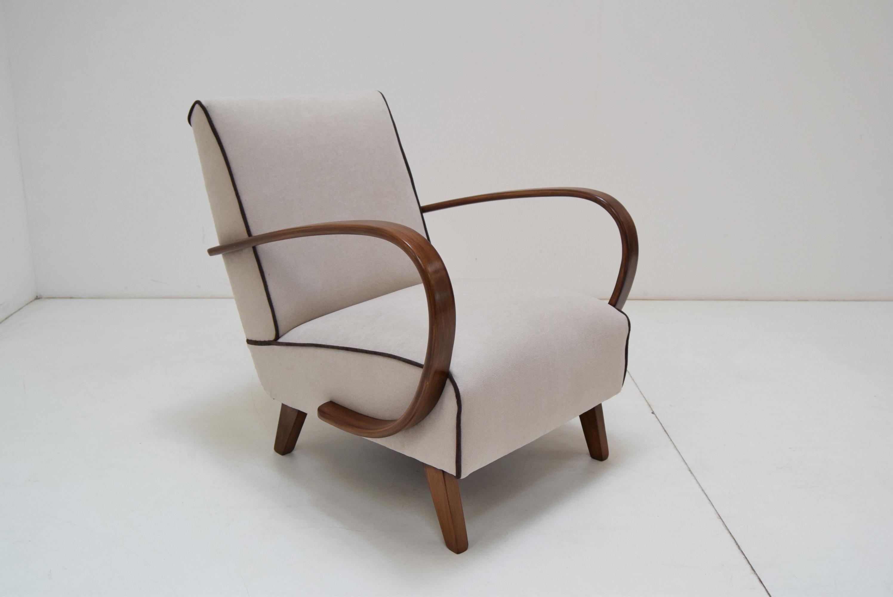 Armchair and Tabouret by Jindrich Halabala, 1950's 1