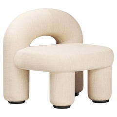Armchair Arcy in Beige Kvadrat Upholstery by Alter Ego Studio