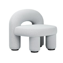 Armchair Arcy in Light -Blue Kvadrat Upholstery by Alter Ego Studio