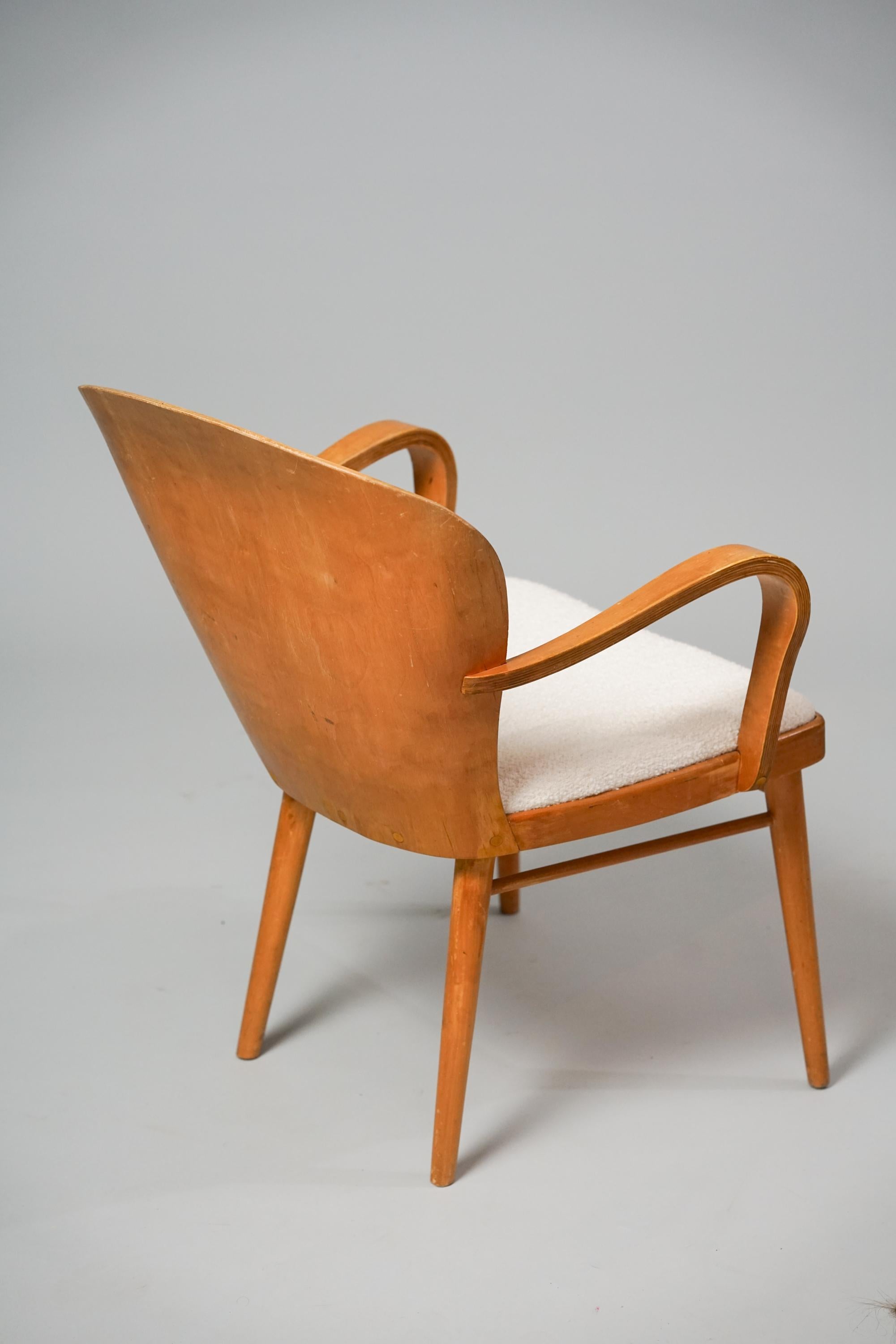 Fabric Armchair, attr. Gunnel Nyman, 1940s, Finland For Sale