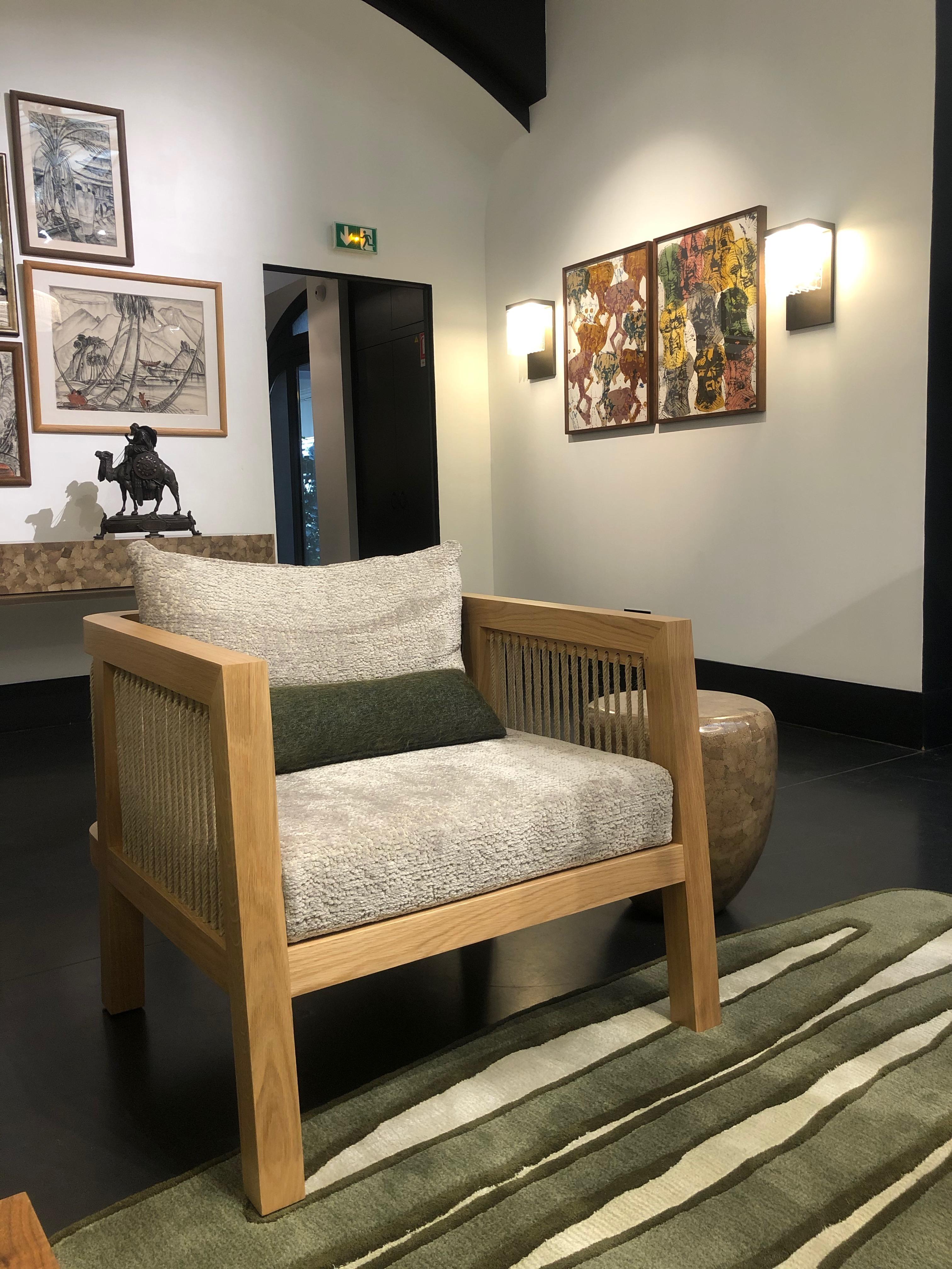 Armchair, AUGUSTE, by Reda Amalou, 2019 - Walnut For Sale 7
