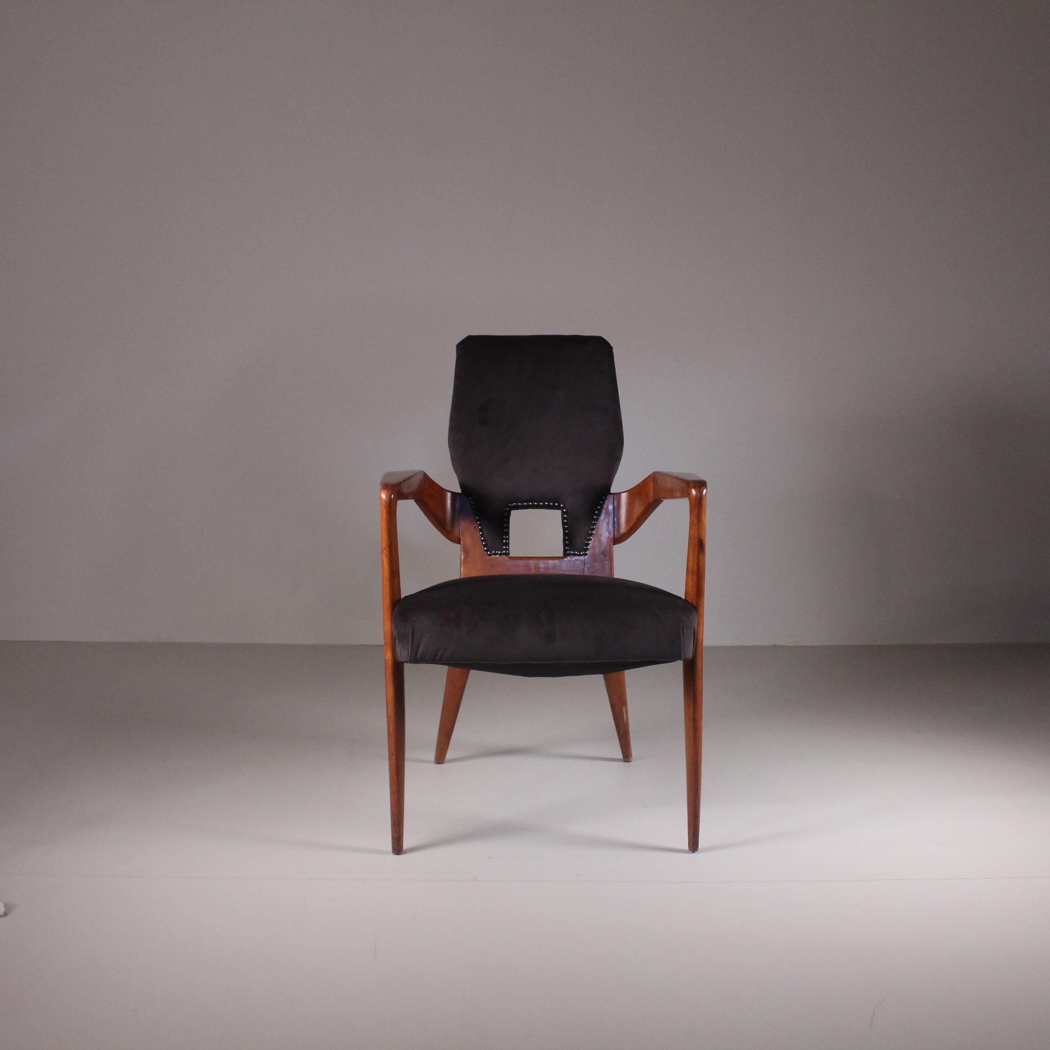 Mid-Century Modern Fauteuil, Augusto Romano, années 1950 en vente