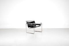 Armchair " B3 Wassily " by Marcel Breuer for Gavina, Italy 1925.