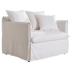 Sessel Bett Gervasoni Ghost 11 design Paola Navone - Lino Bianco