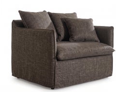 Sessel Bett Gervasoni Ghost 11 design Paola Navone - Stone Mocha