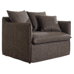 Sessel Bett Gervasoni Ghost 11 design Paola Navone - Stone Mocha