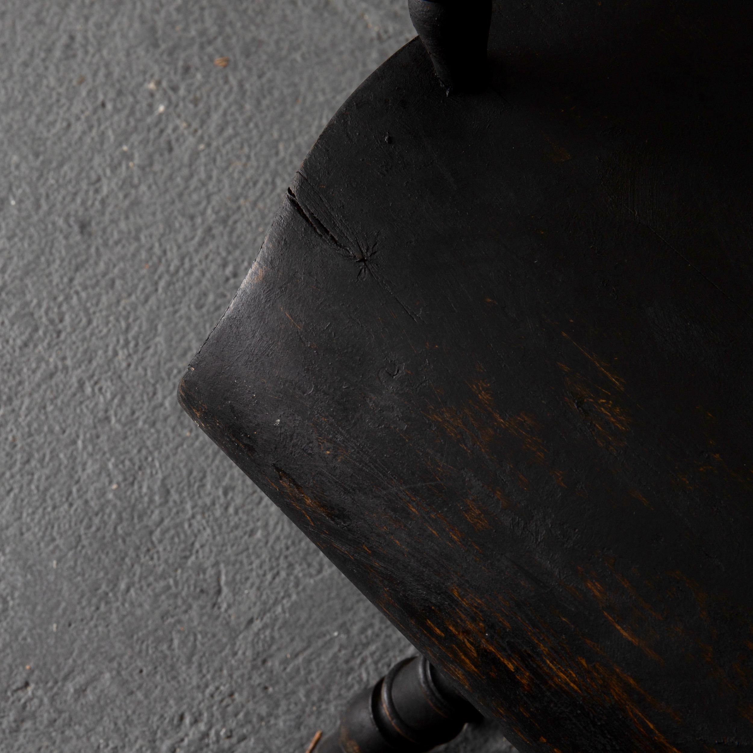 XIXe siècle Fauteuil, chaise noire Capitaine suédois XIXe siècle Suède  en vente