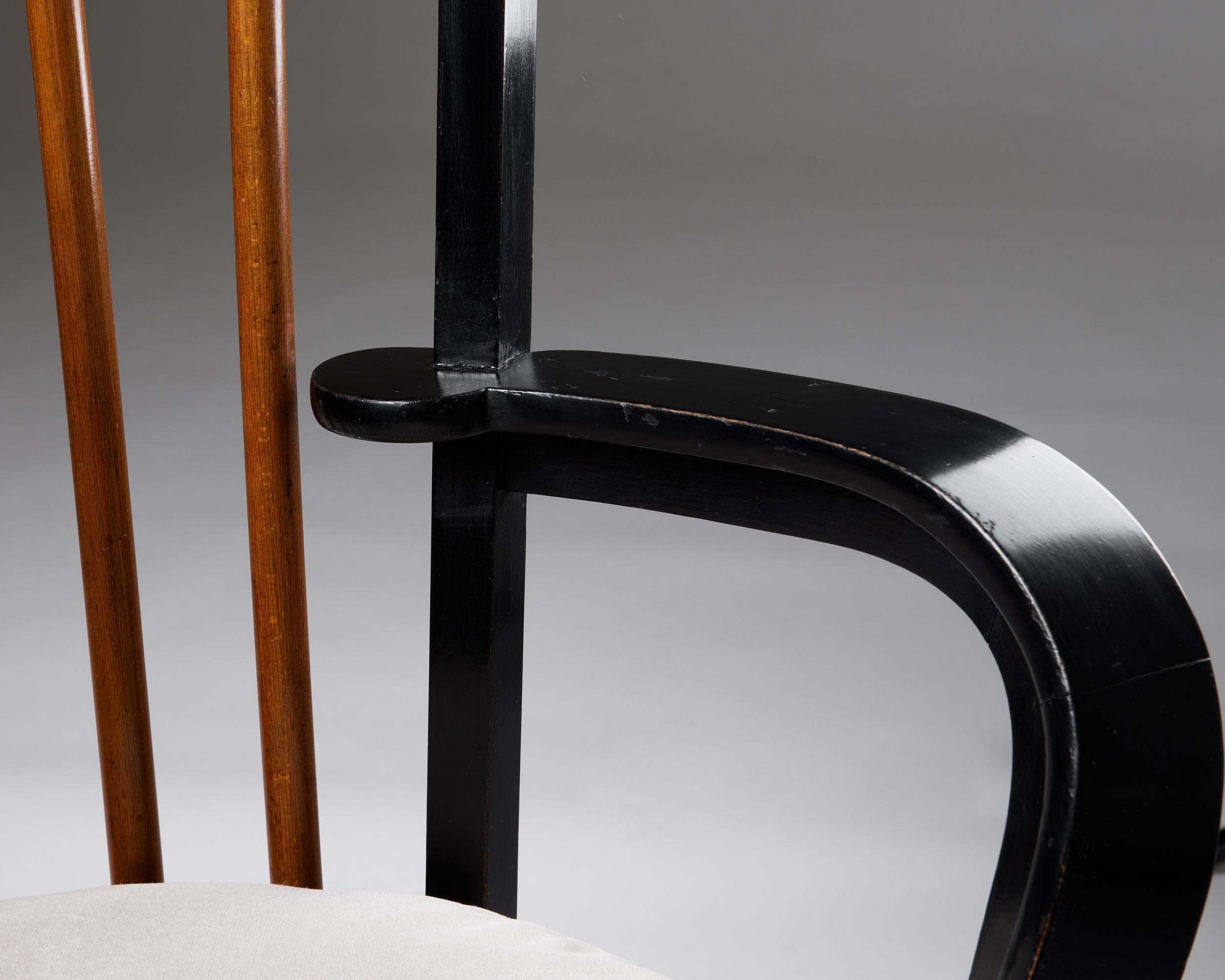 Armchair ‘Bridge’ Designed by Axel Einar Hjorth for Nk, Sweden, 1930s For Sale 2