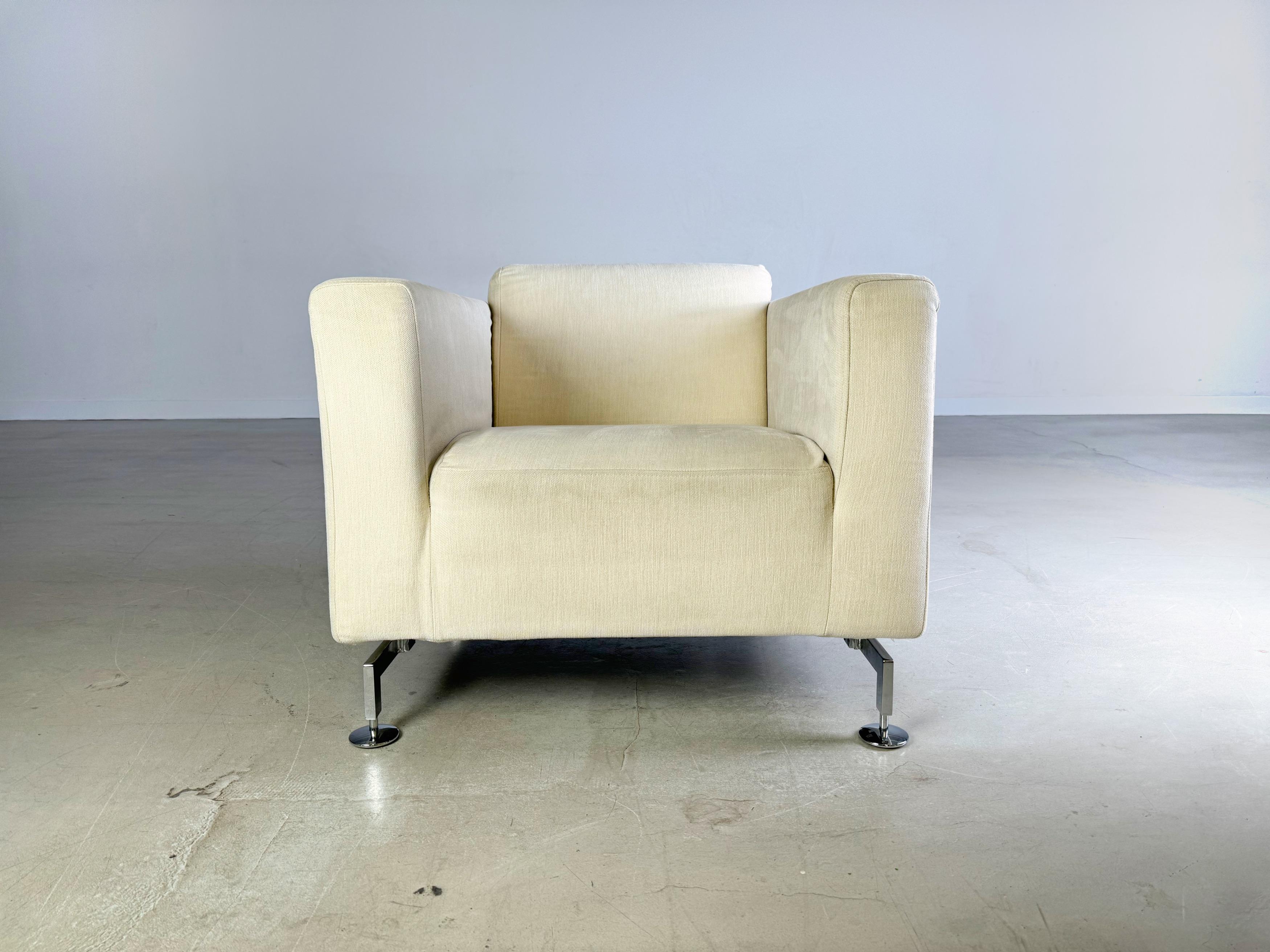 Postmoderno Poltrona Brühl tessuto beige light design in vendita