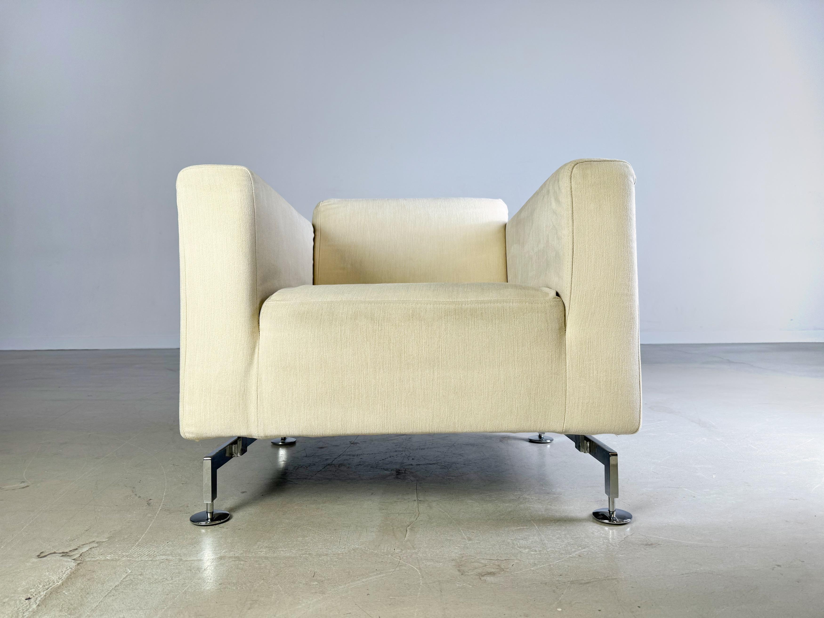 Tedesco Poltrona Brühl tessuto beige light design in vendita