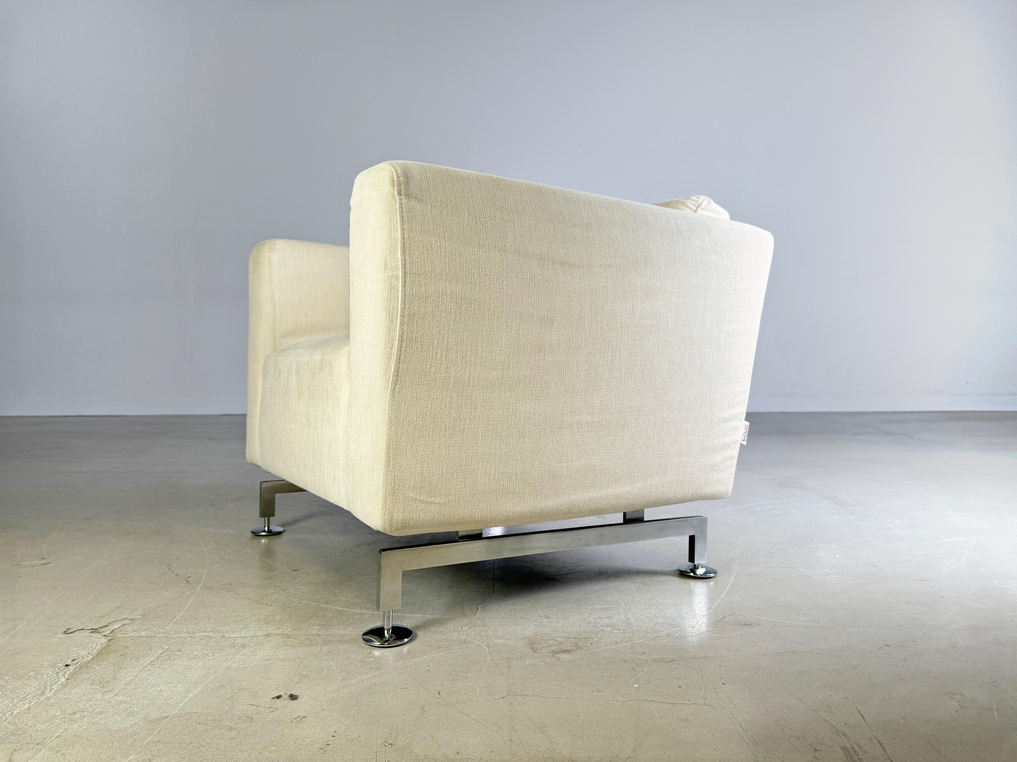 XXI secolo e contemporaneo Poltrona Brühl tessuto beige light design in vendita