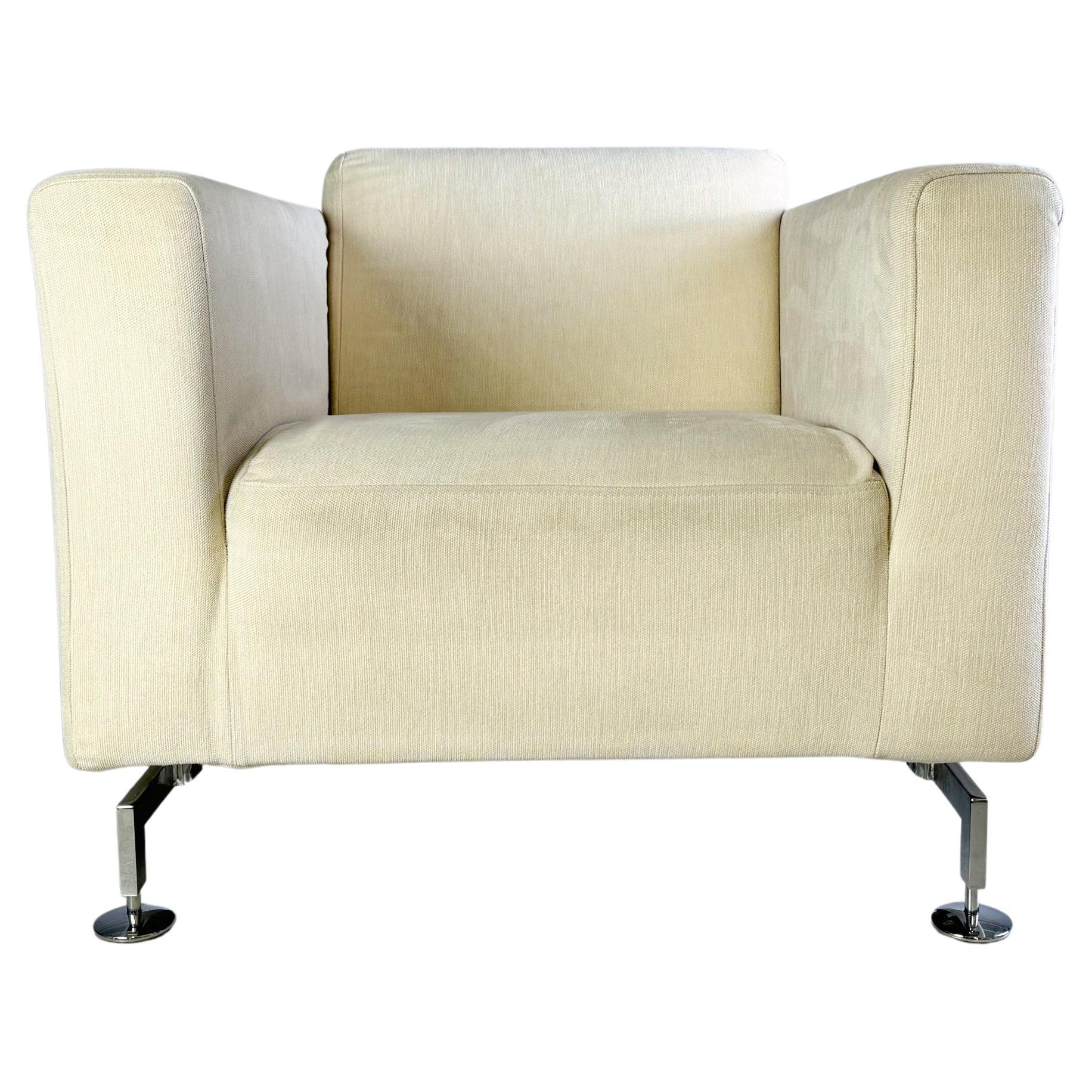 Fauteuil Brühl Serge tissu beige light design