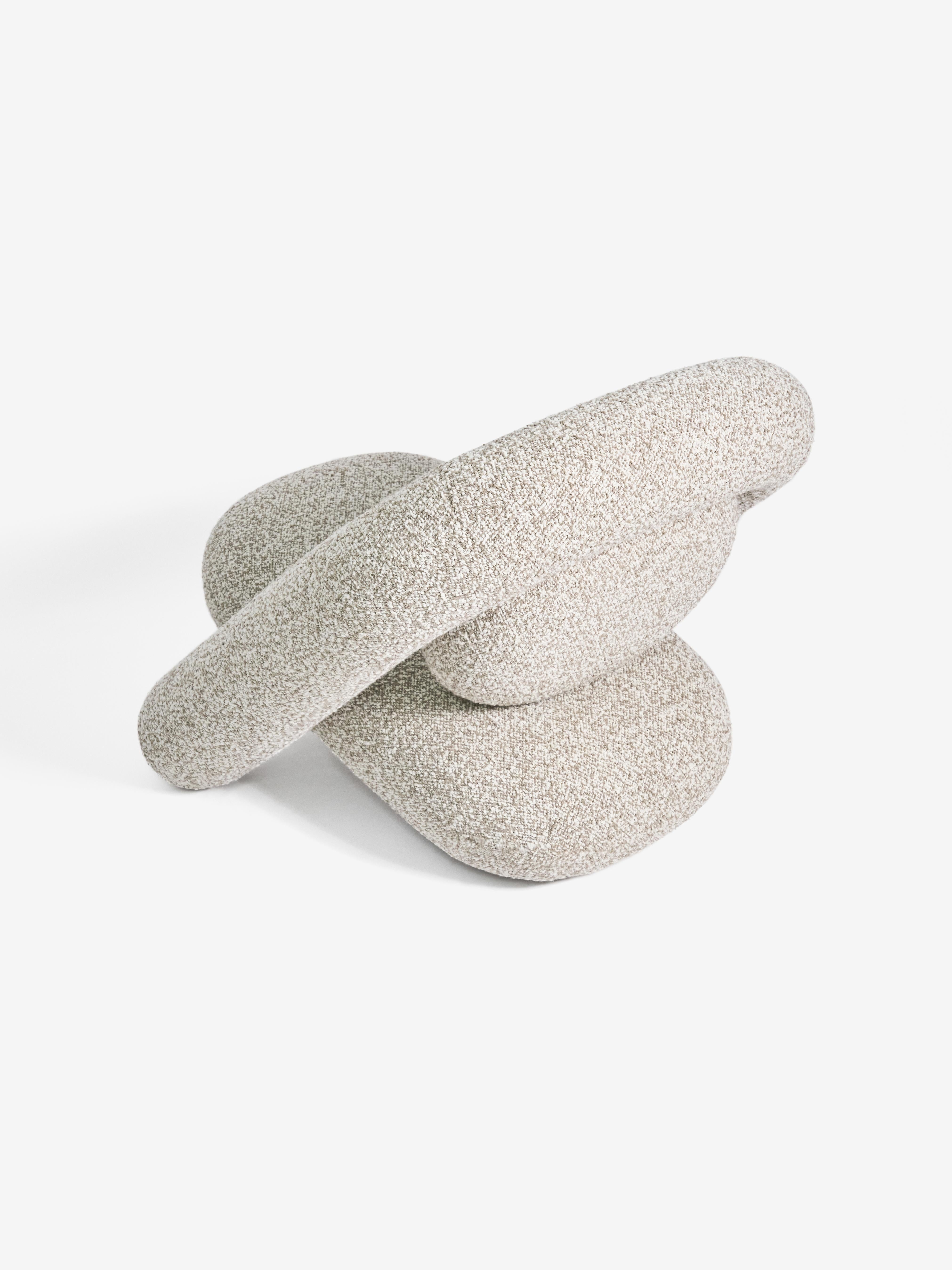 Ukrainian Armchair BUN - Contemporary Sculptural Chair for Minimalist Interiors For Sale