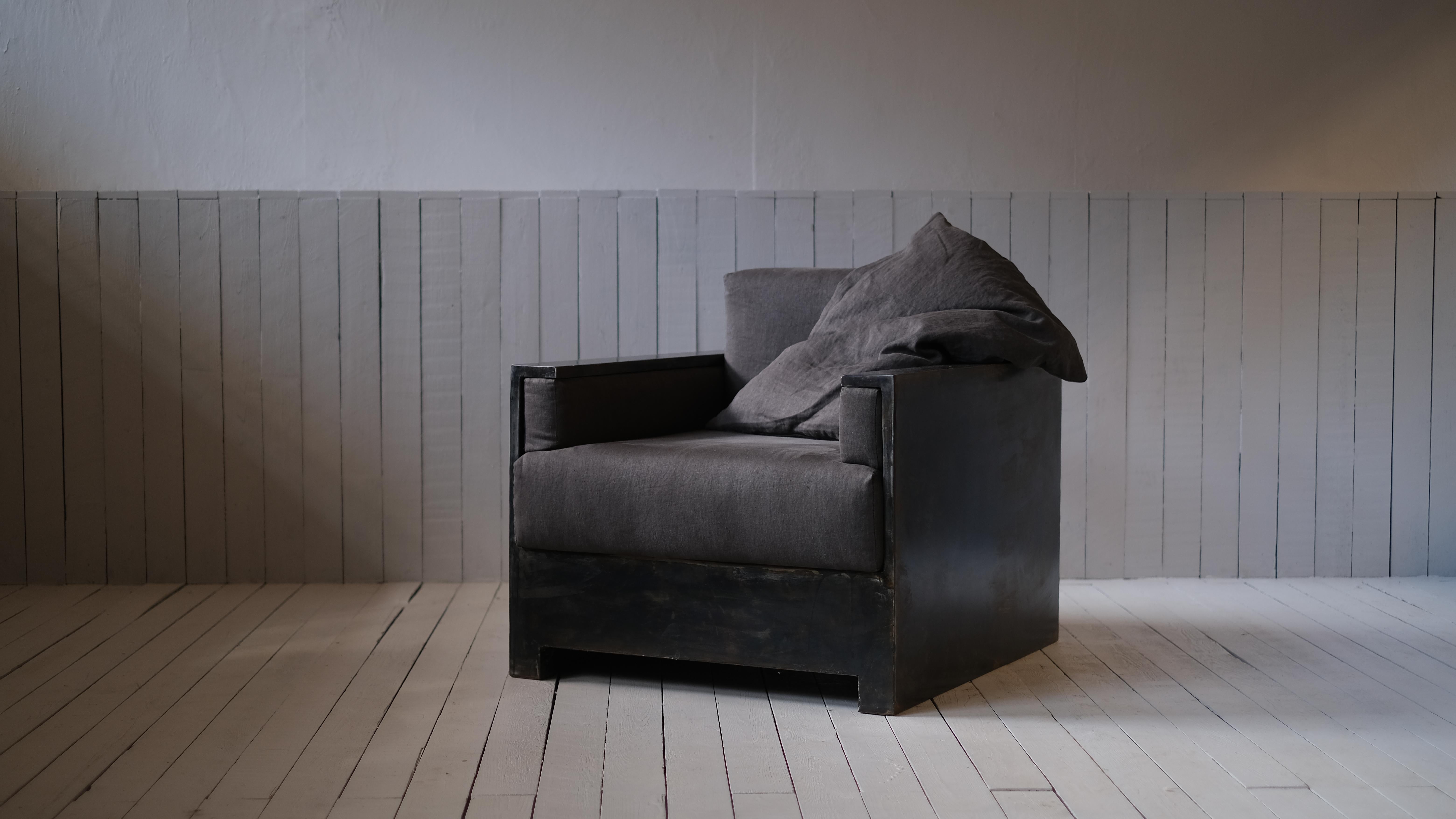 Belgian Armchair by Arno Declercq For Sale