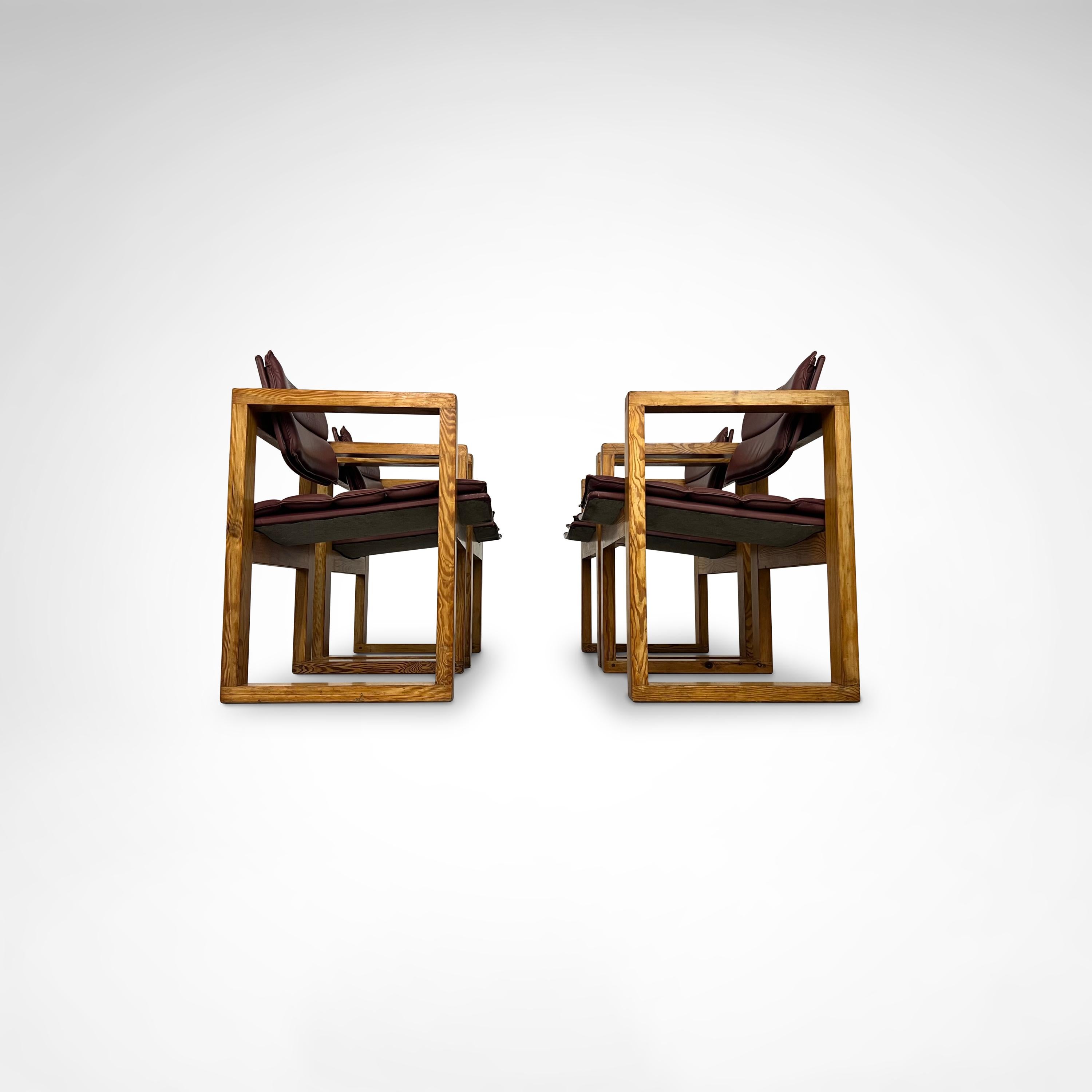 Sessel von Ate van Apeldoorn für Houtwerk Hattem, 4er-Set, 1970er-Set im Angebot 3