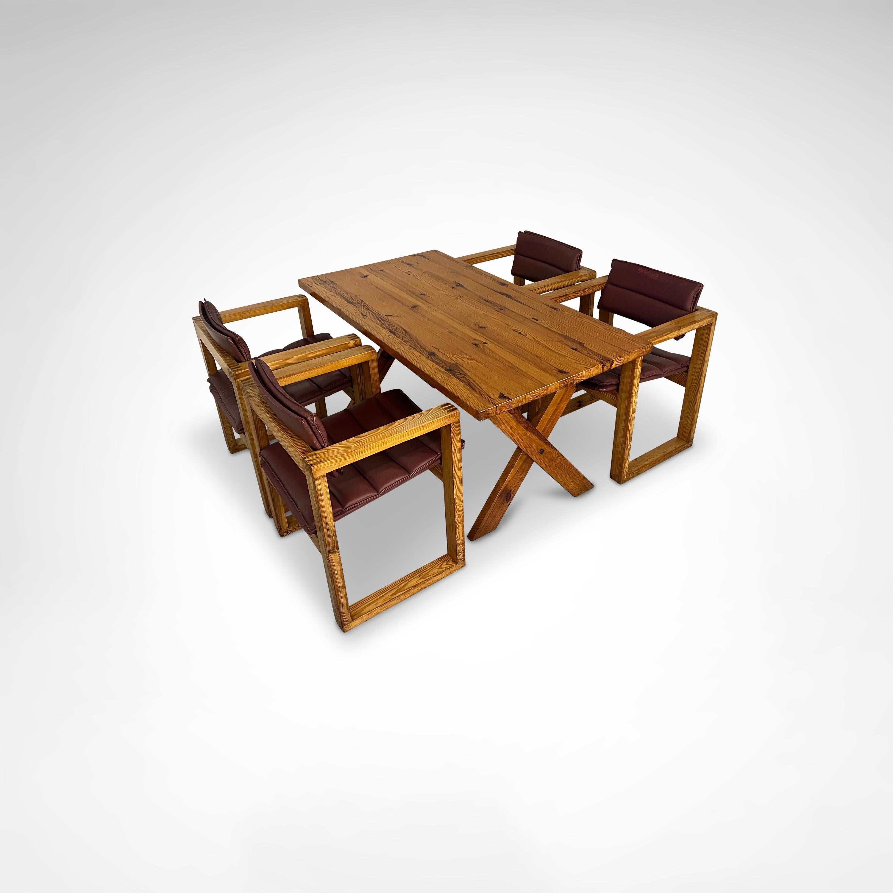 Sessel von Ate van Apeldoorn für Houtwerk Hattem, 4er-Set, 1970er-Set im Angebot 6