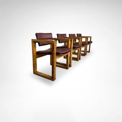 Armchair by Ate van Apeldoorn for Houtwerk Hattem 1970s, set of 4