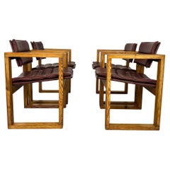 Poltrona di Ate van Apeldoorn per Houtwerk Hattem 1970, set da 4