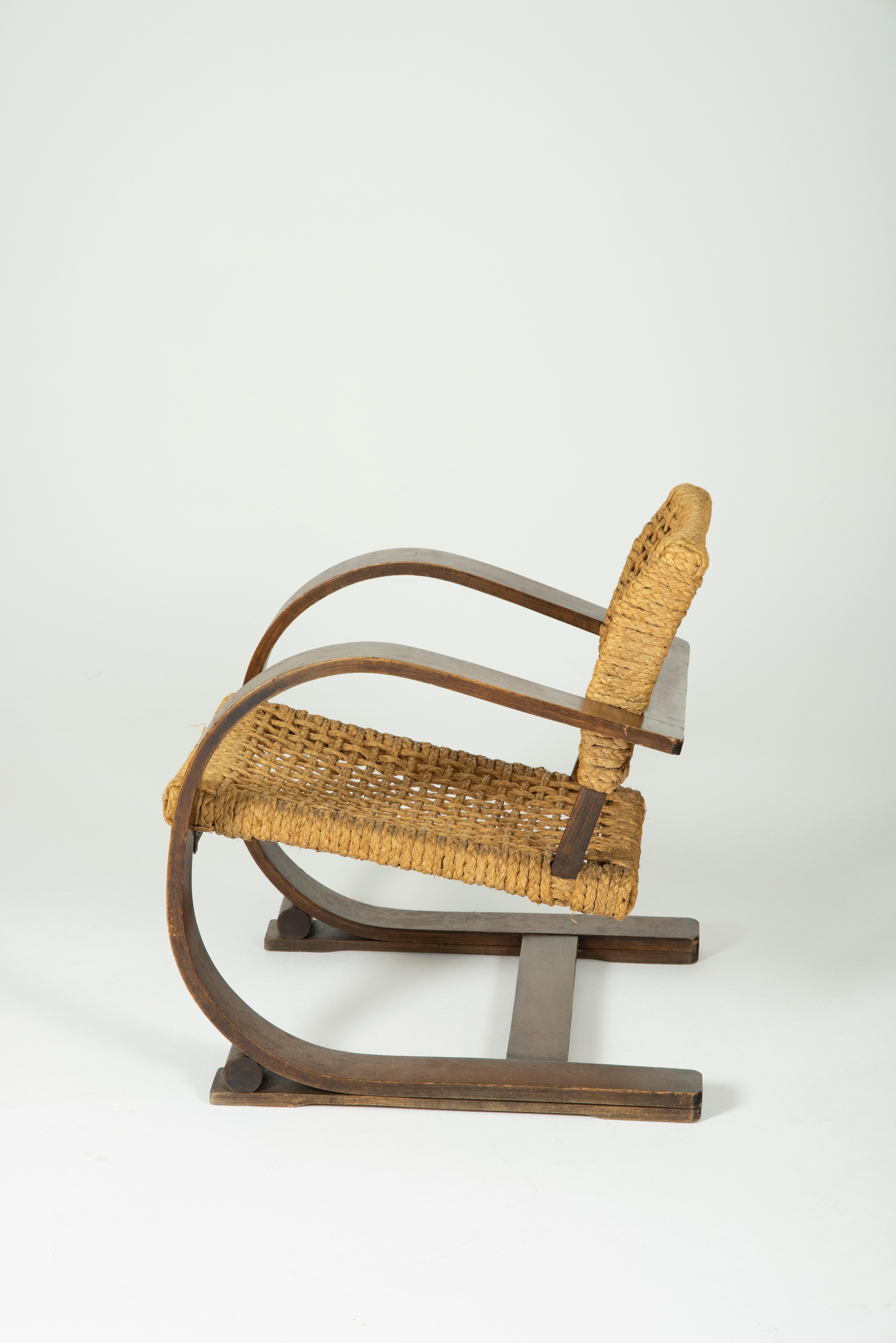 Fauteuil d'Audoux et Minet pour Vibo Vesoul, années 1950 5