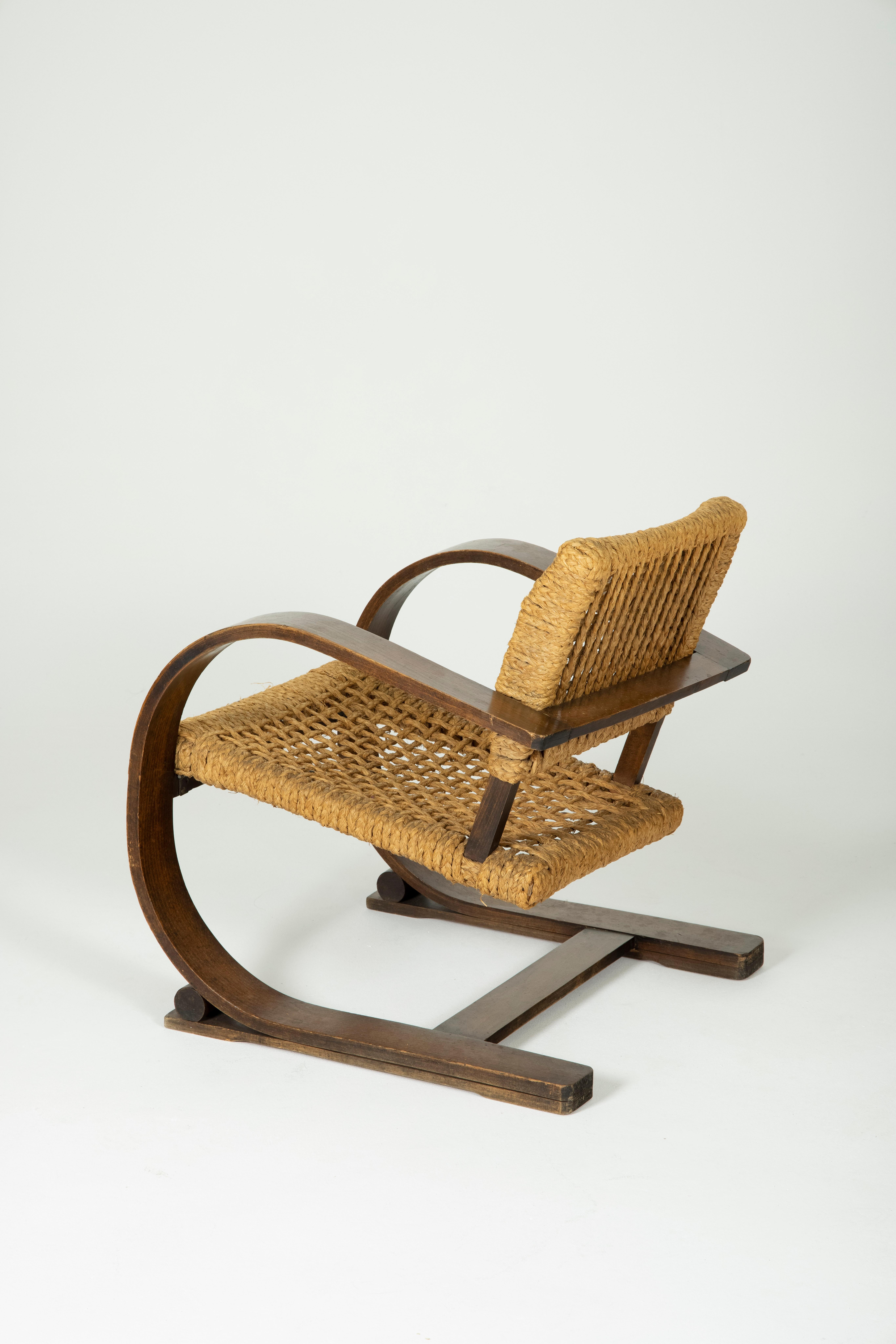 Fauteuil d'Audoux et Minet pour Vibo Vesoul, années 1950 6