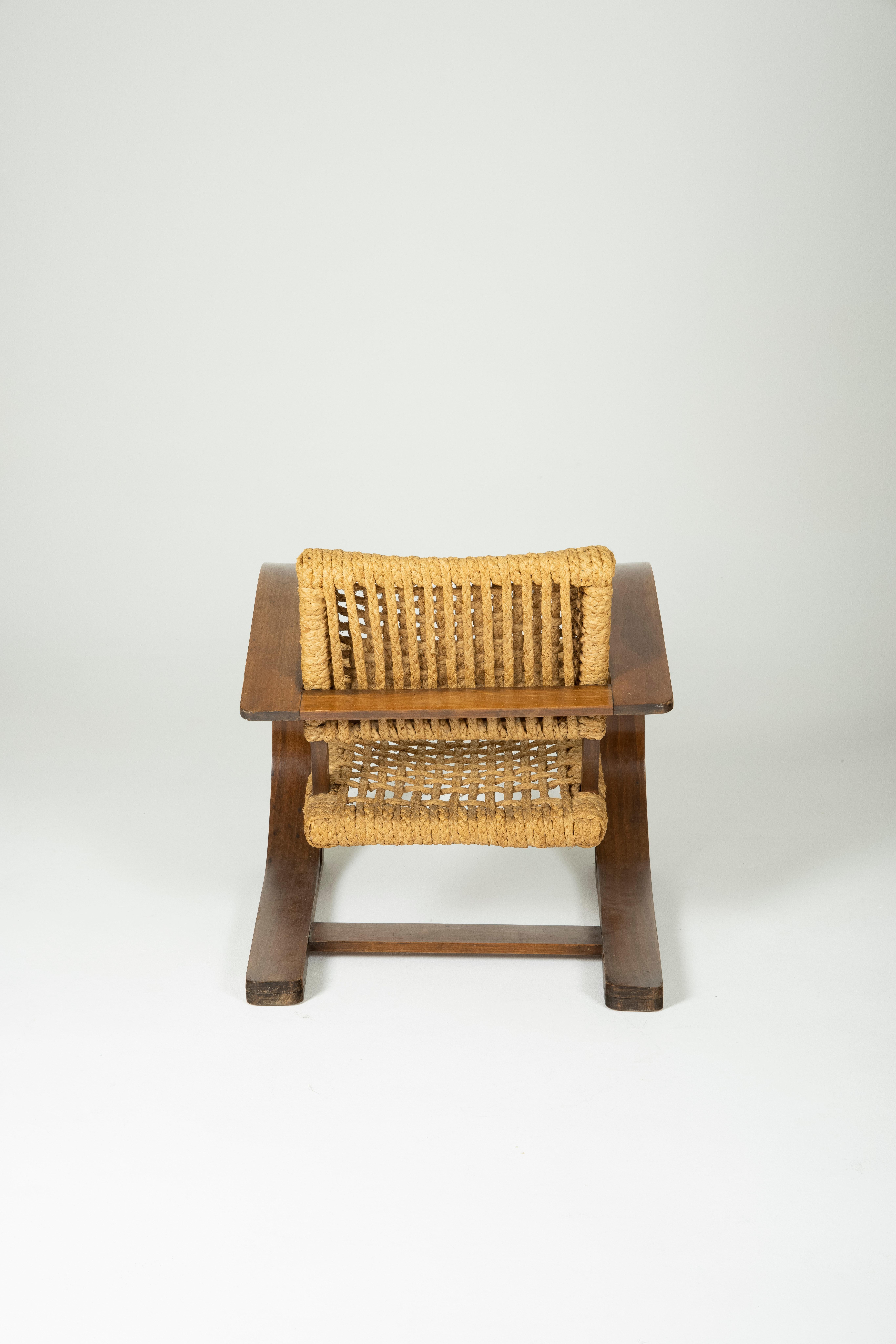 Milieu du XXe siècle Fauteuil d'Audoux et Minet pour Vibo Vesoul, années 1950
