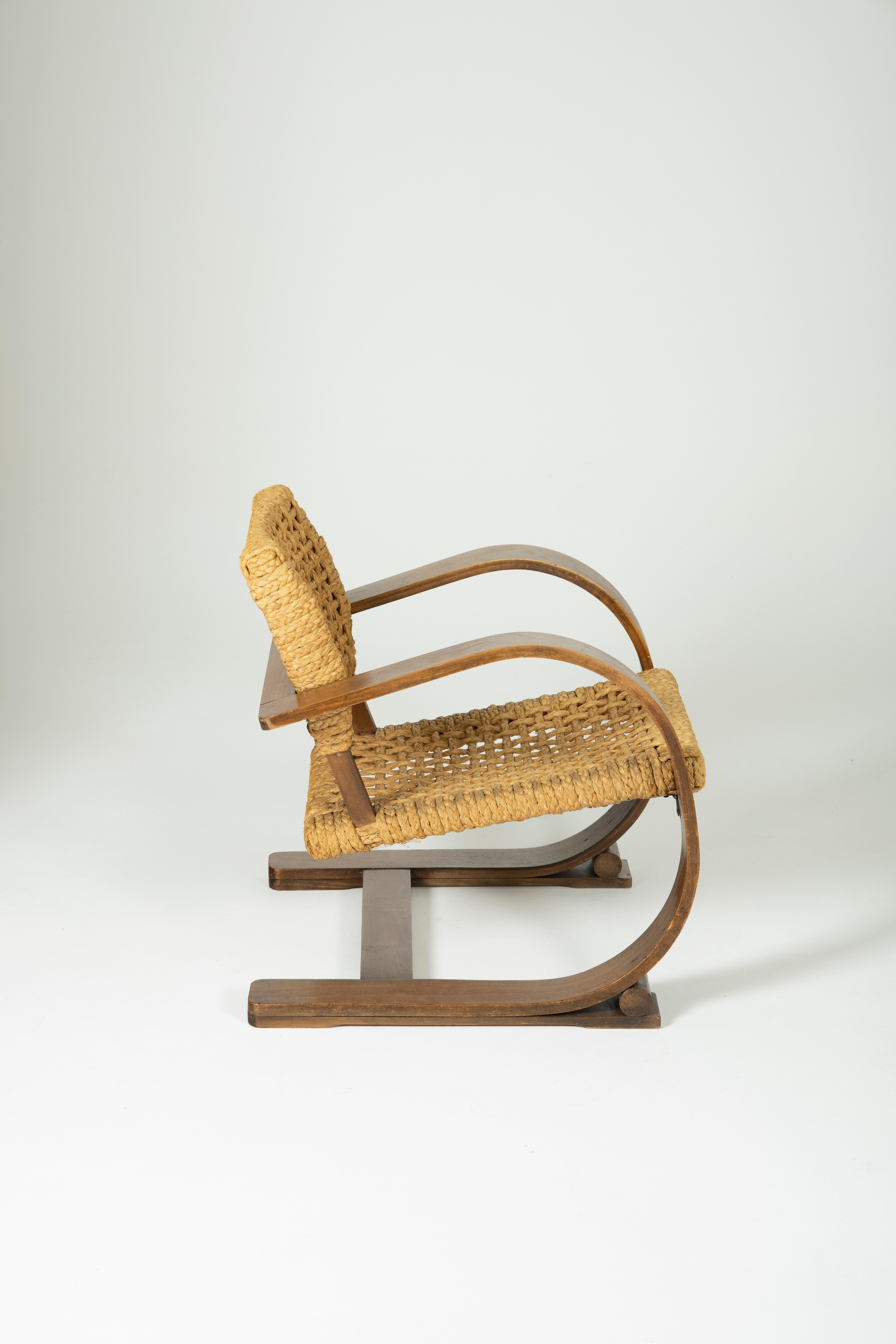 Fauteuil d'Audoux et Minet pour Vibo Vesoul, années 1950 1