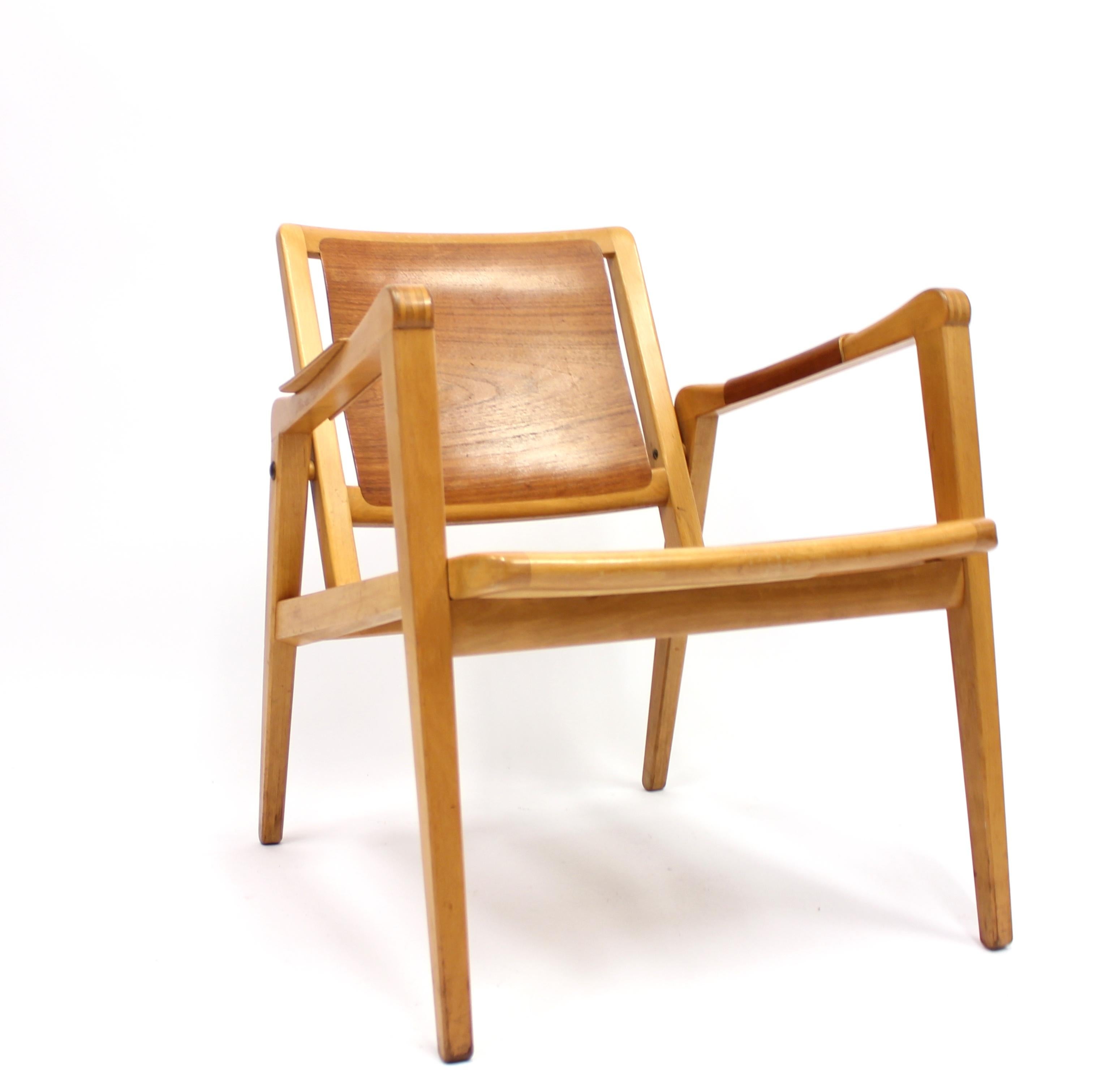Armchair by Axel Larsson for Bodafors, 1950s In Good Condition In Uppsala, SE