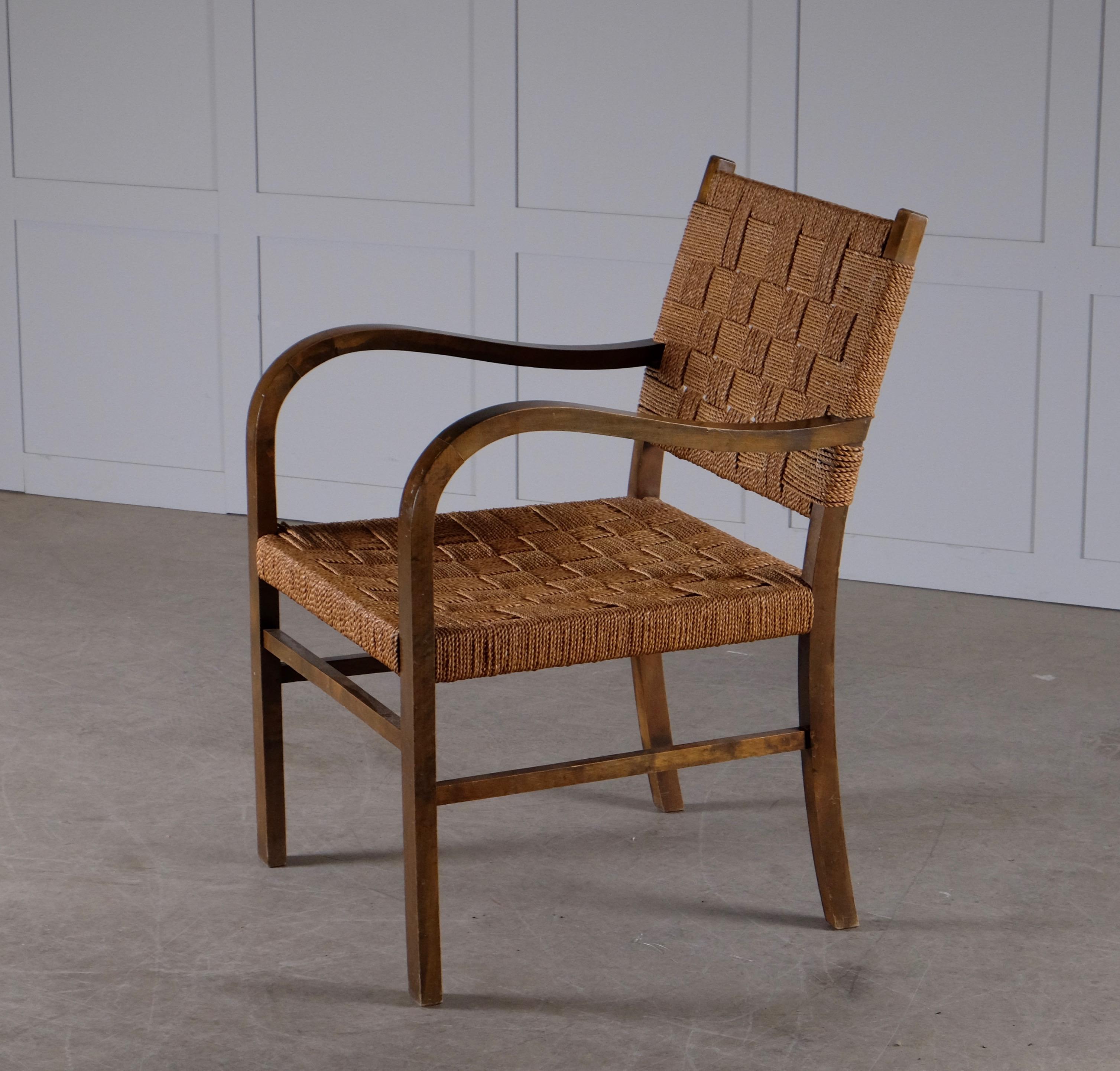 Armchair by Axel Larsson, Sweden, 1940s 3