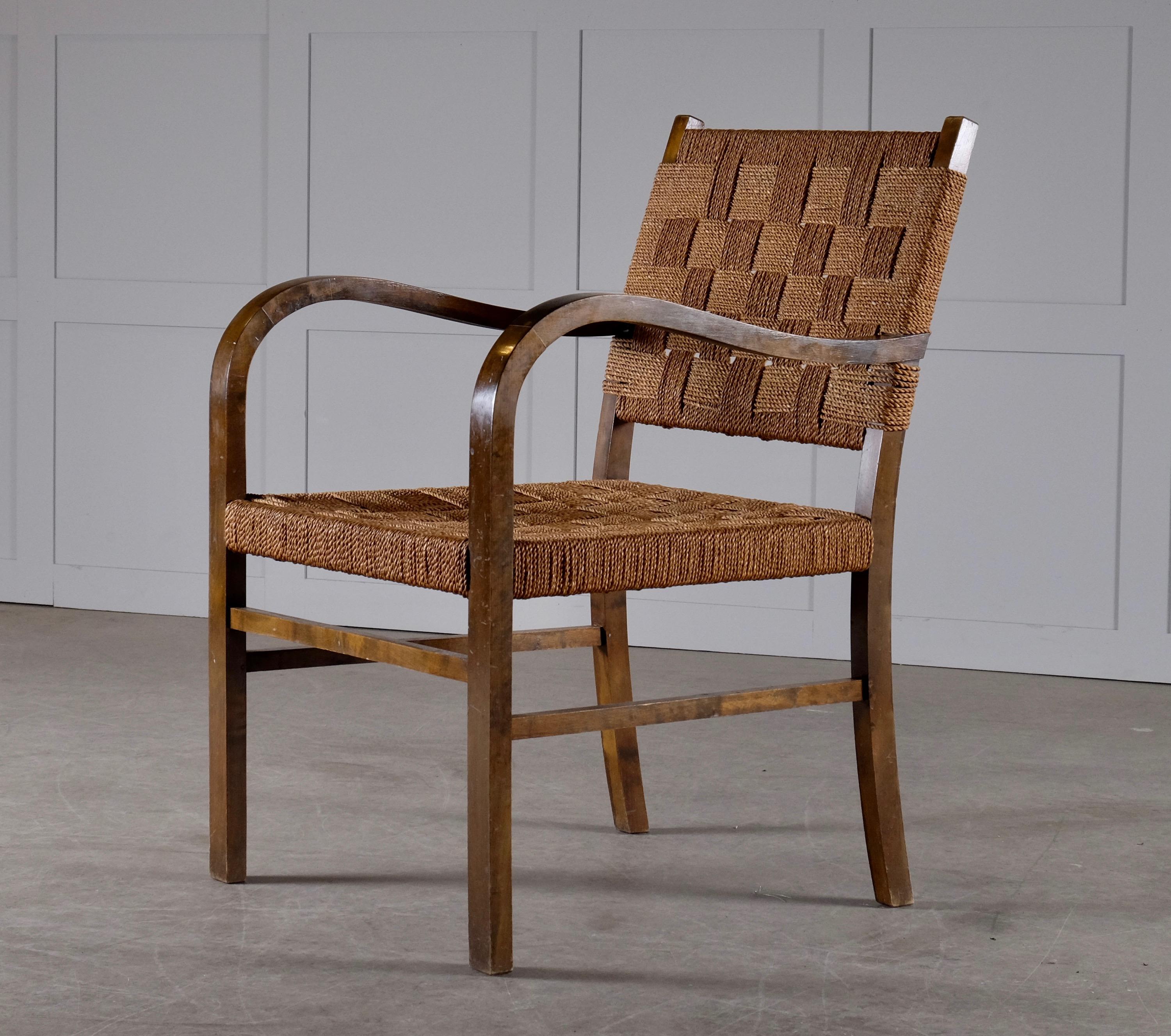 Mid-20th Century Armchair by Axel Larsson, Sweden, 1940s