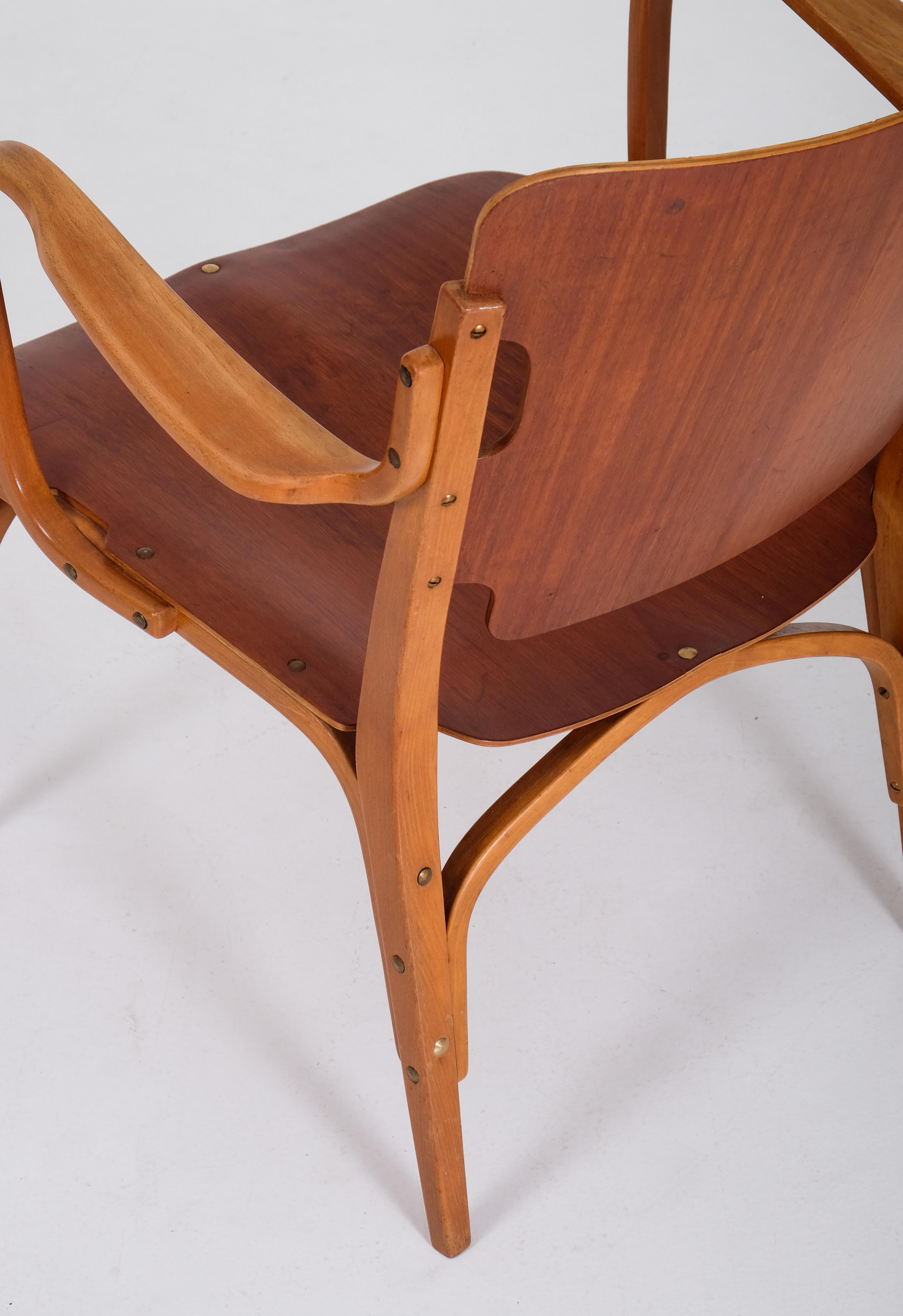Sillón de Carl-Axel Acking, década de 1940 Escandinavo moderno en venta