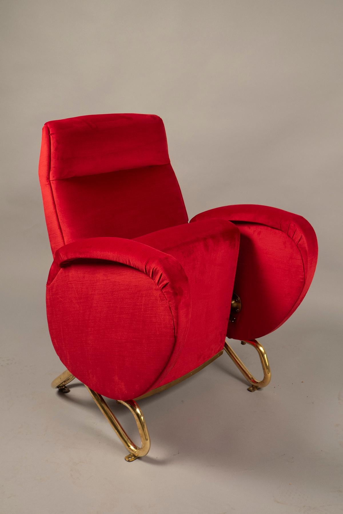 Mid-Century Modern Armchair by Carlo Mollino, Italy, 1950-1953 For Sale