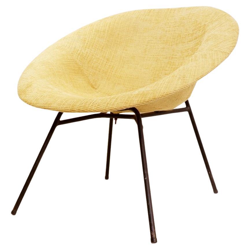 Armchair by Claude Vassal for "Les magasins Pilotes" - 1950s - new upholstery