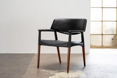 Armchair by Ejnar Larsen & Aksel Bender Madsen for Willy Beck, Leather, 1949