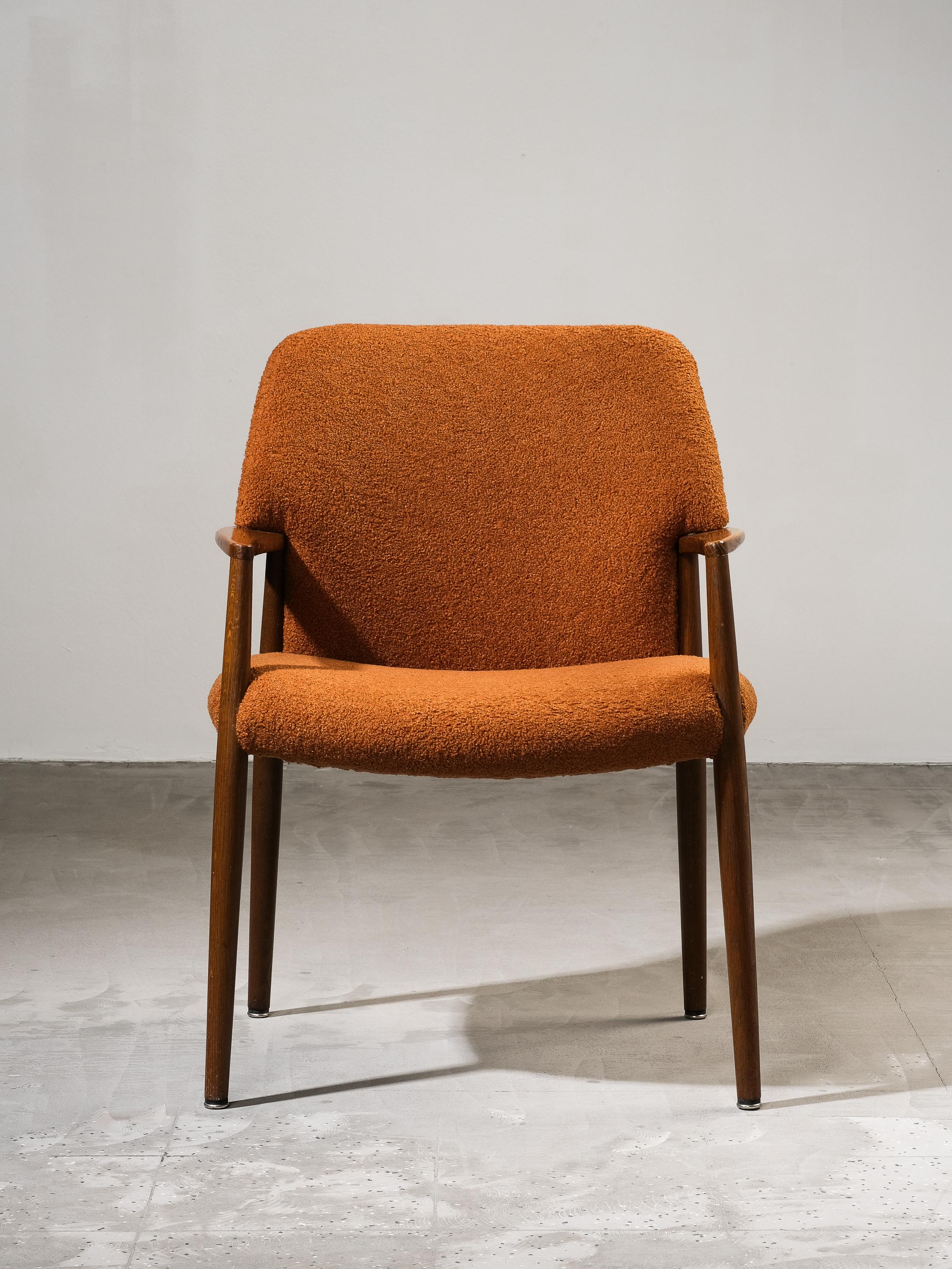 Poltrona di Ejner Larsen e Aksel Bender Madsen, Fritz Hansen, Danimarca, anni '50 in vendita 2