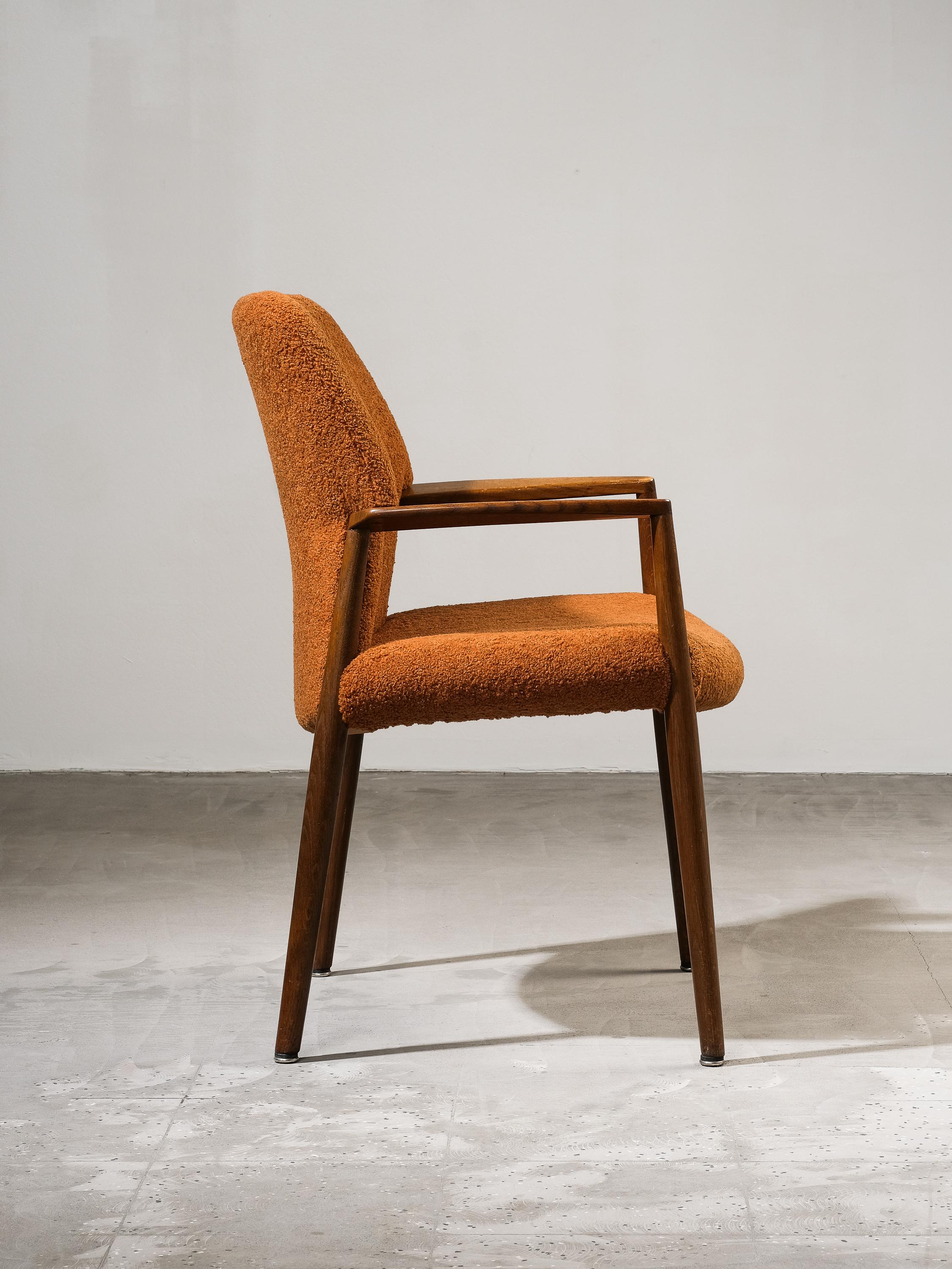 Poltrona di Ejner Larsen e Aksel Bender Madsen, Fritz Hansen, Danimarca, anni '50 in vendita 3