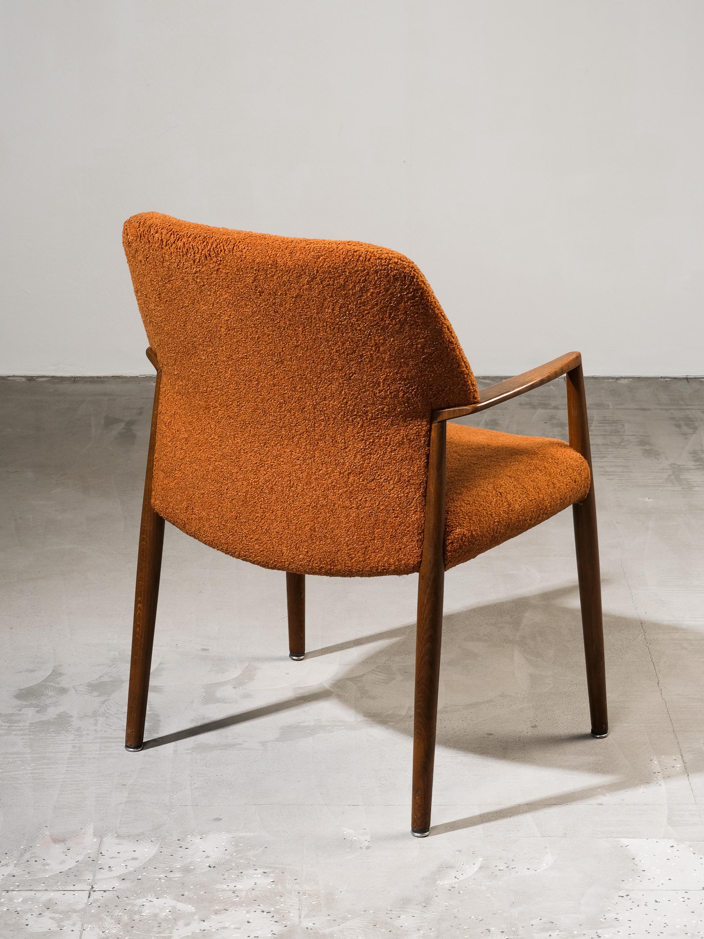 Poltrona di Ejner Larsen e Aksel Bender Madsen, Fritz Hansen, Danimarca, anni '50 in vendita 5