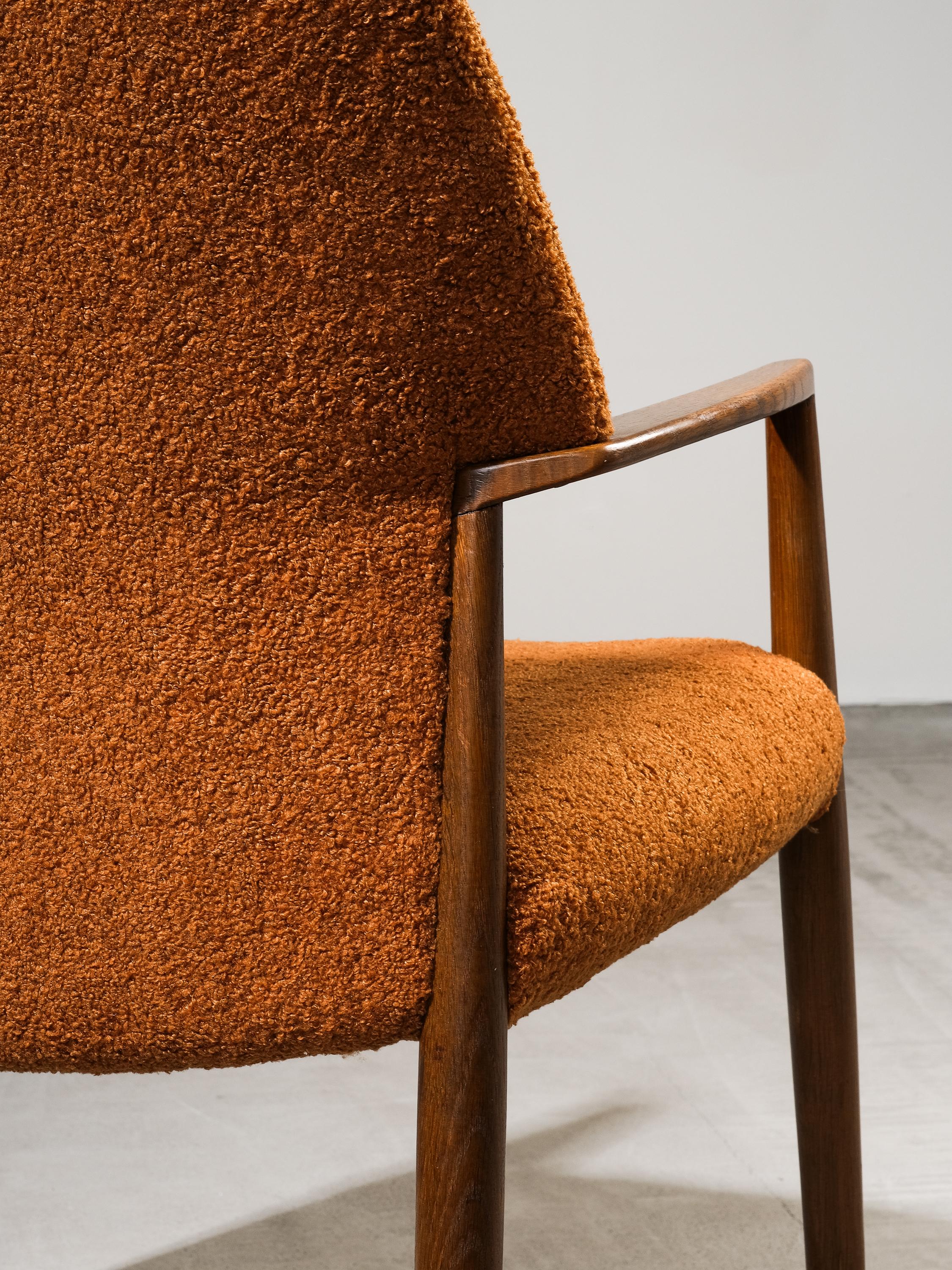Poltrona di Ejner Larsen e Aksel Bender Madsen, Fritz Hansen, Danimarca, anni '50 in vendita 6