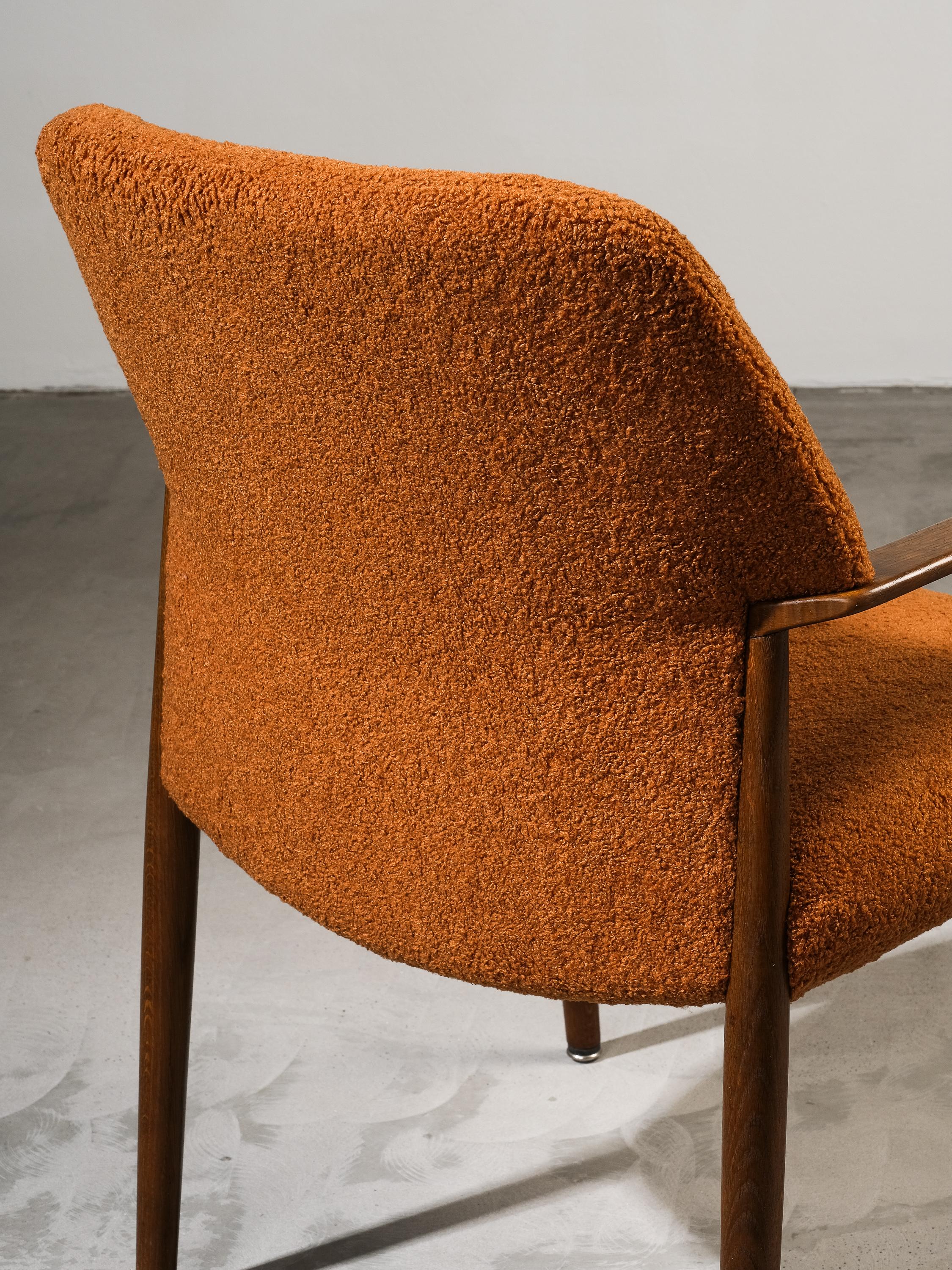 Poltrona di Ejner Larsen e Aksel Bender Madsen, Fritz Hansen, Danimarca, anni '50 in vendita 7