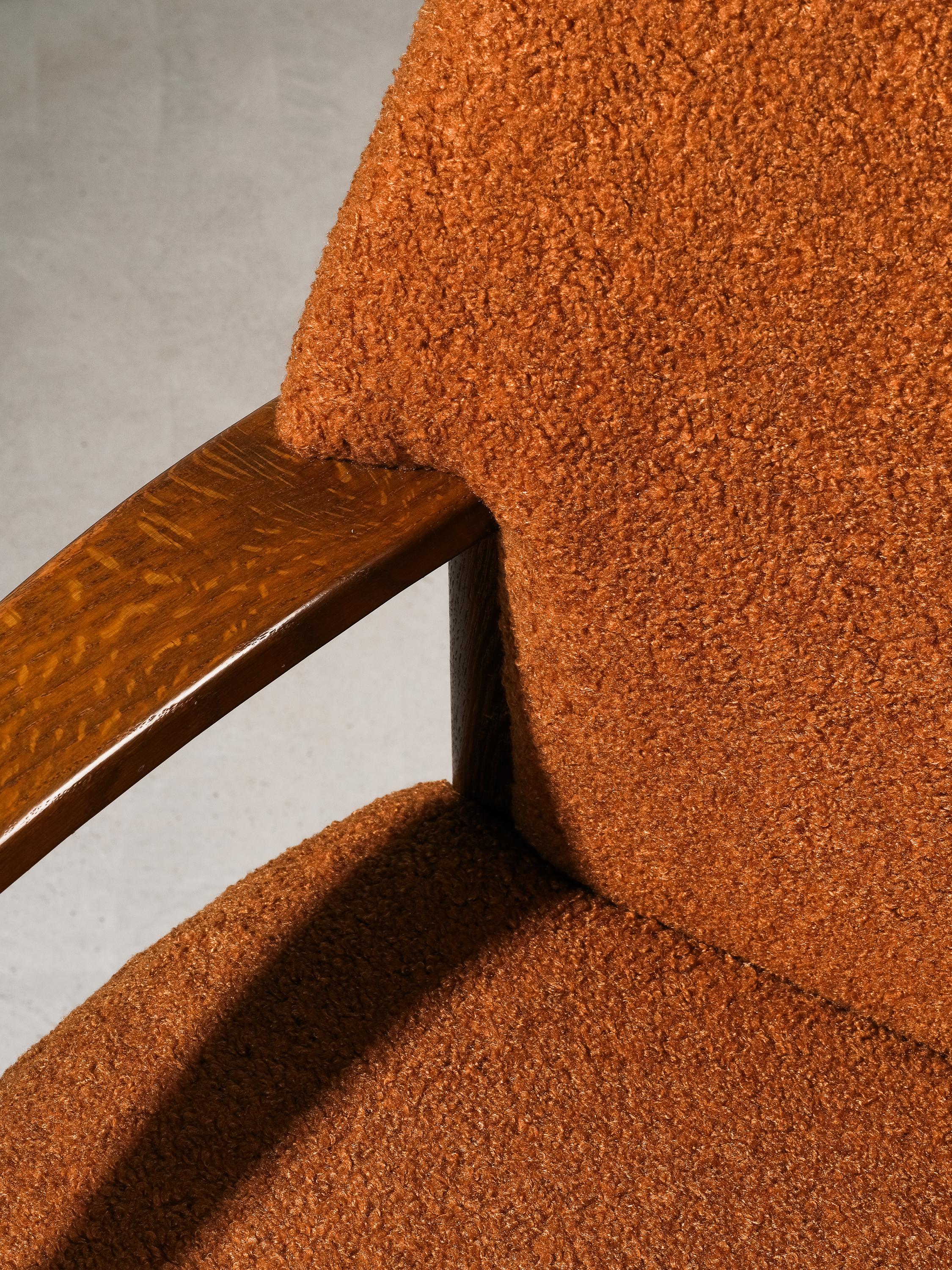Metà XX secolo Poltrona di Ejner Larsen e Aksel Bender Madsen, Fritz Hansen, Danimarca, anni '50 in vendita