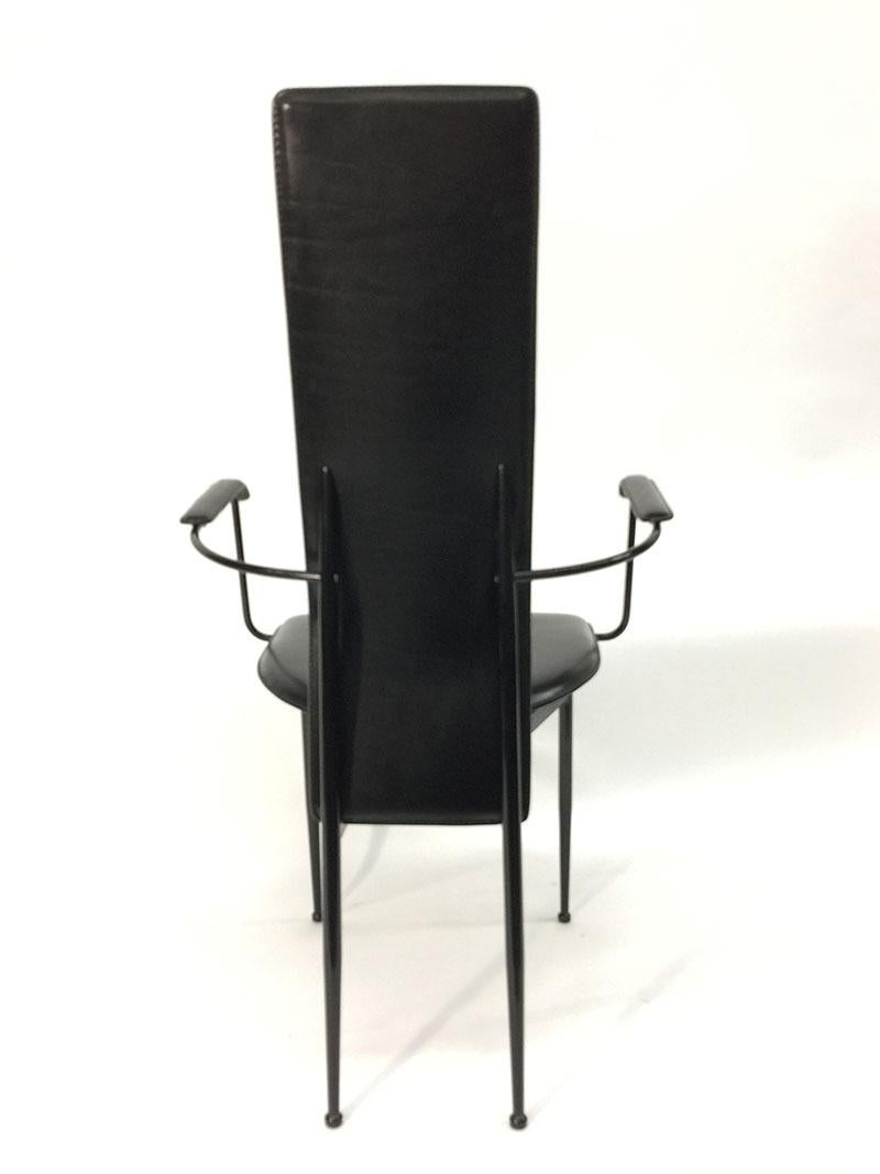 20th Century Armchair by Giancarlo Vegni and Gianfranco Gualtierotti for Fasem, Italy, 1980s For Sale