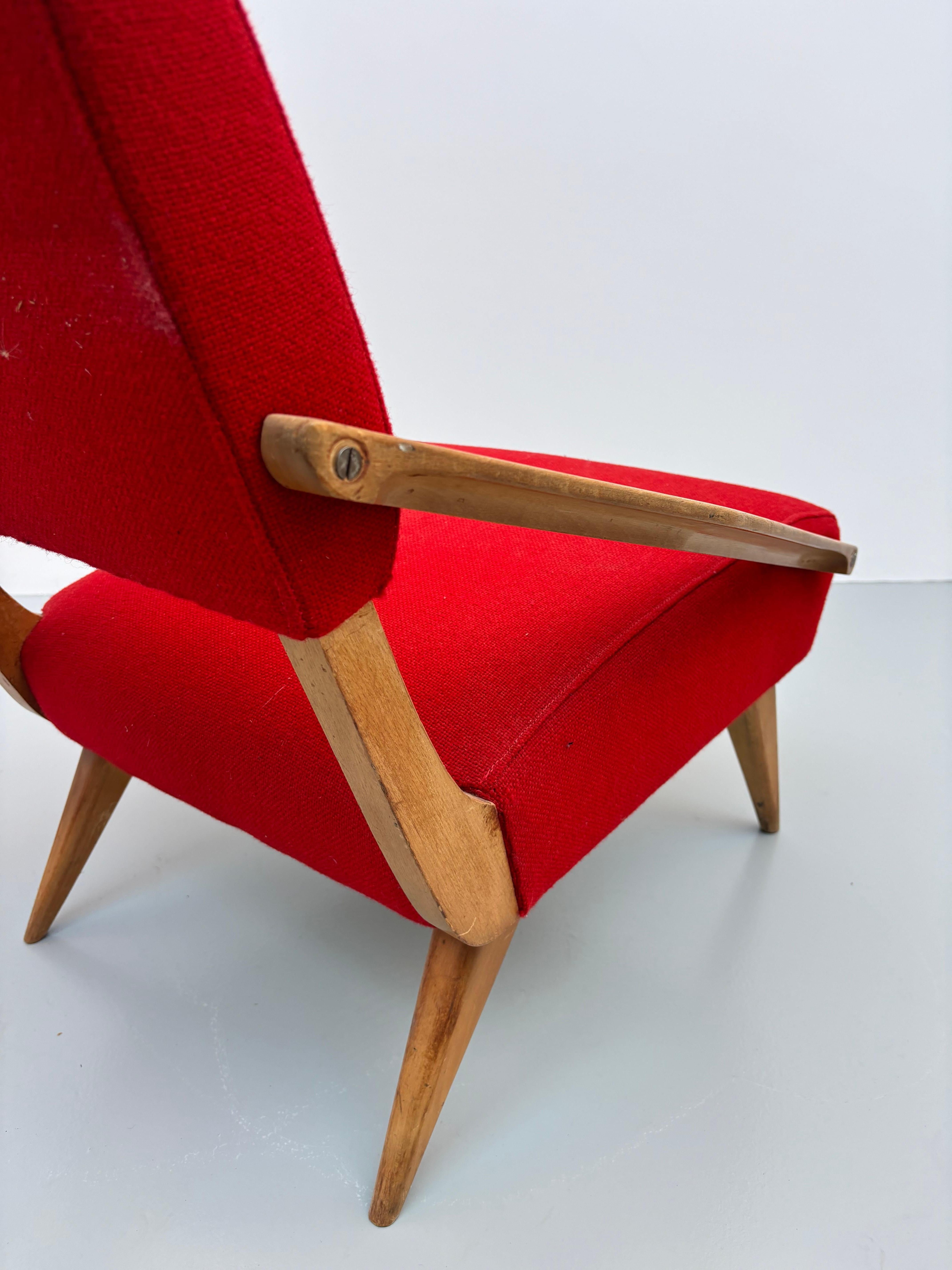 Sillón de Gio Ponti para Boucher Édition Tela en venta