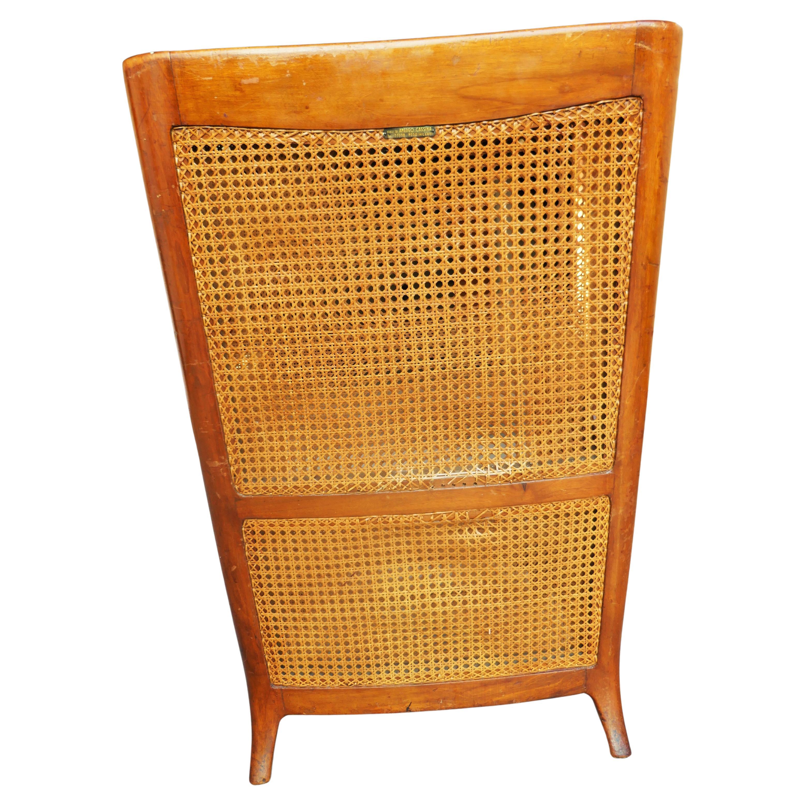 Armchair by Gio Ponti for Cassina In condizioni deteriorate in vendita a Lugo, IT