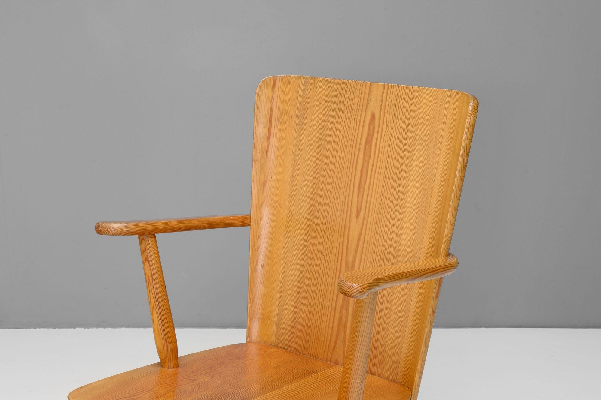 Swedish Armchair by Göran Malmvall For Sale