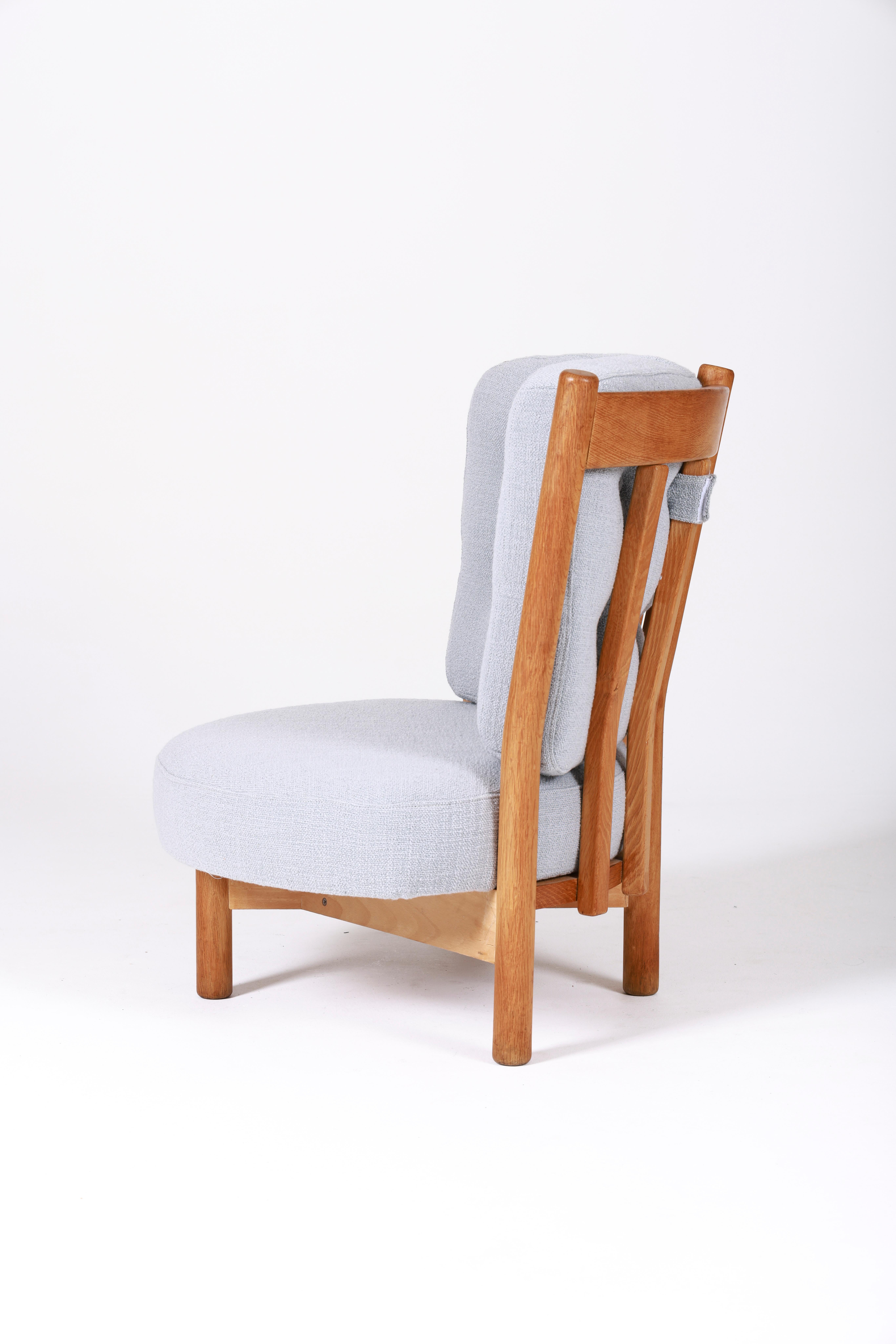Sessel von Guillerme & Chambron, 1960 (Holz)