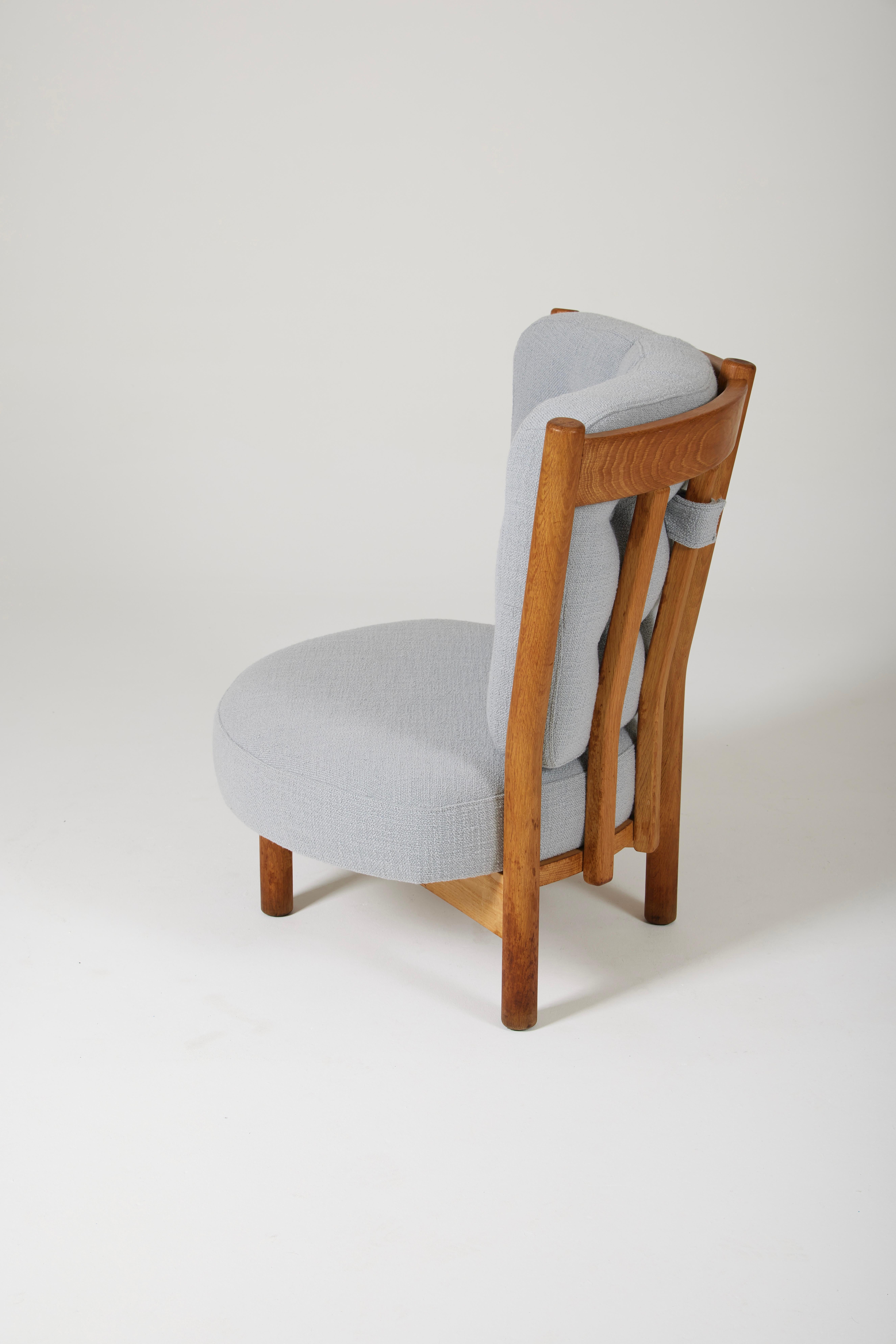 20th Century Armchair by Guillerme & Chambron For Sale